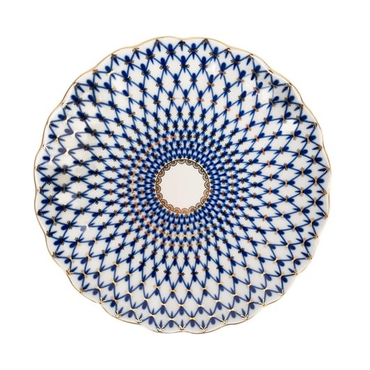 IMPERIAL PORCELAIN Kek Tabağı Cobalt net Mavi | 23 cm