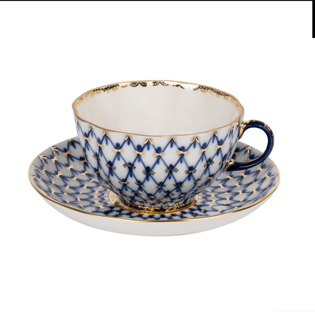 IMPERIAL PORCELAIN Çay Fincanı Cobalt net Mavi | 250 ml