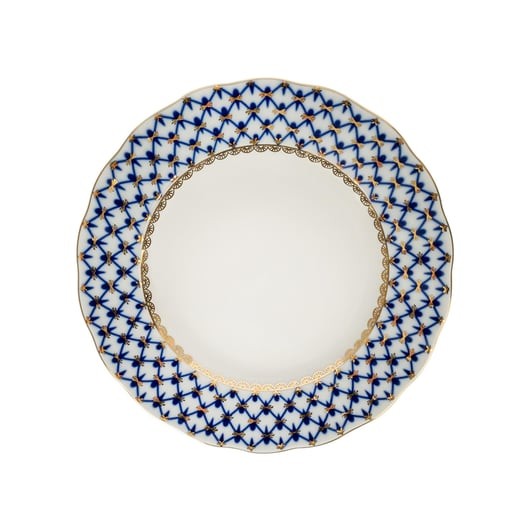 IMPERIAL PORCELAIN Pasta Tabağı Cobalt net Mavi | 18 cm