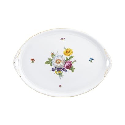 FURSTENBERG Tepsi ALT FURSTENBERG BUNTE BLUME | 38 cm