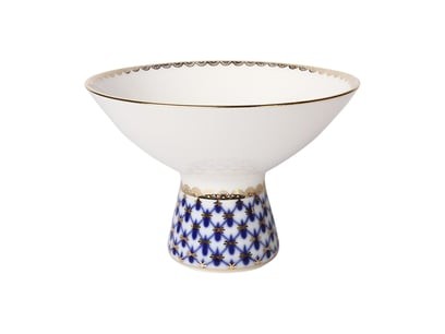 MPERIAL PORCELAIN AYAKLI DONDURMA KASESİ Genç Cobalt net Mavi | 8 cm