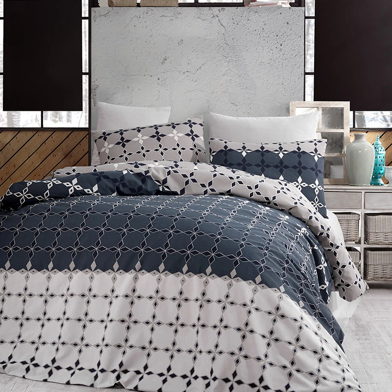 Eva Çift Kişilik %100 Pamuklu Nevresim Takımı