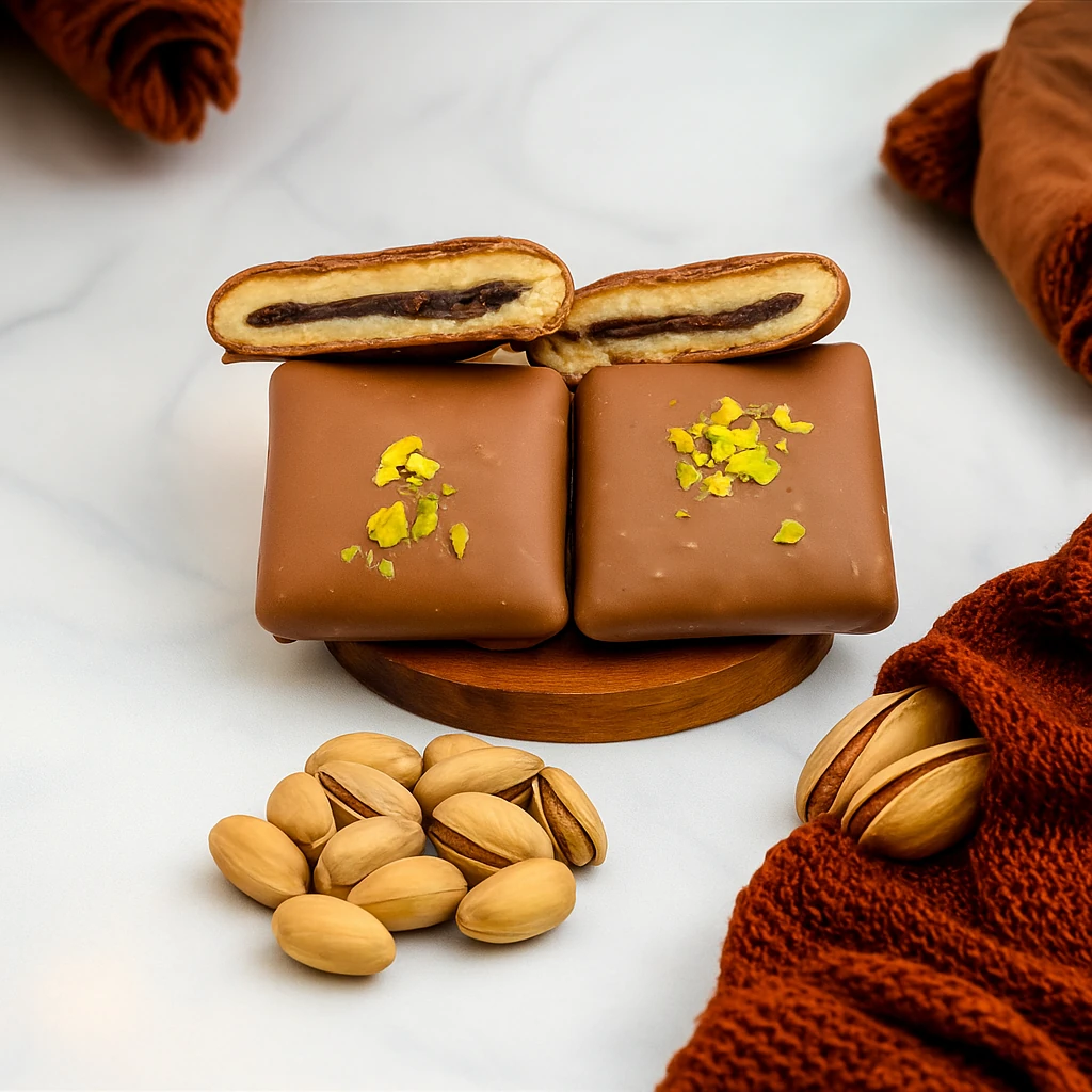 sütlü çikolatalı bohça lokumu