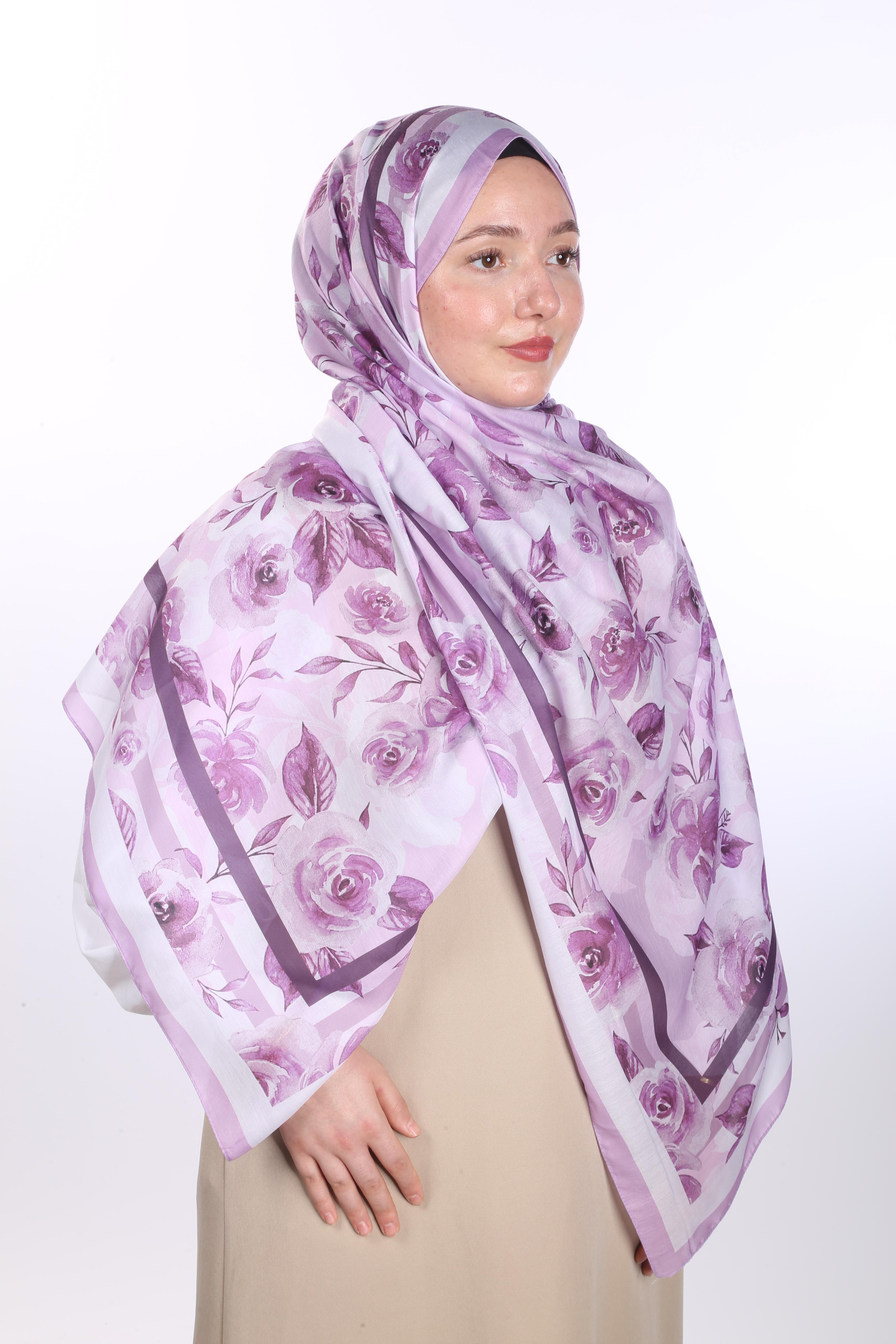 Asmin Desen Soft Şal - Pembe