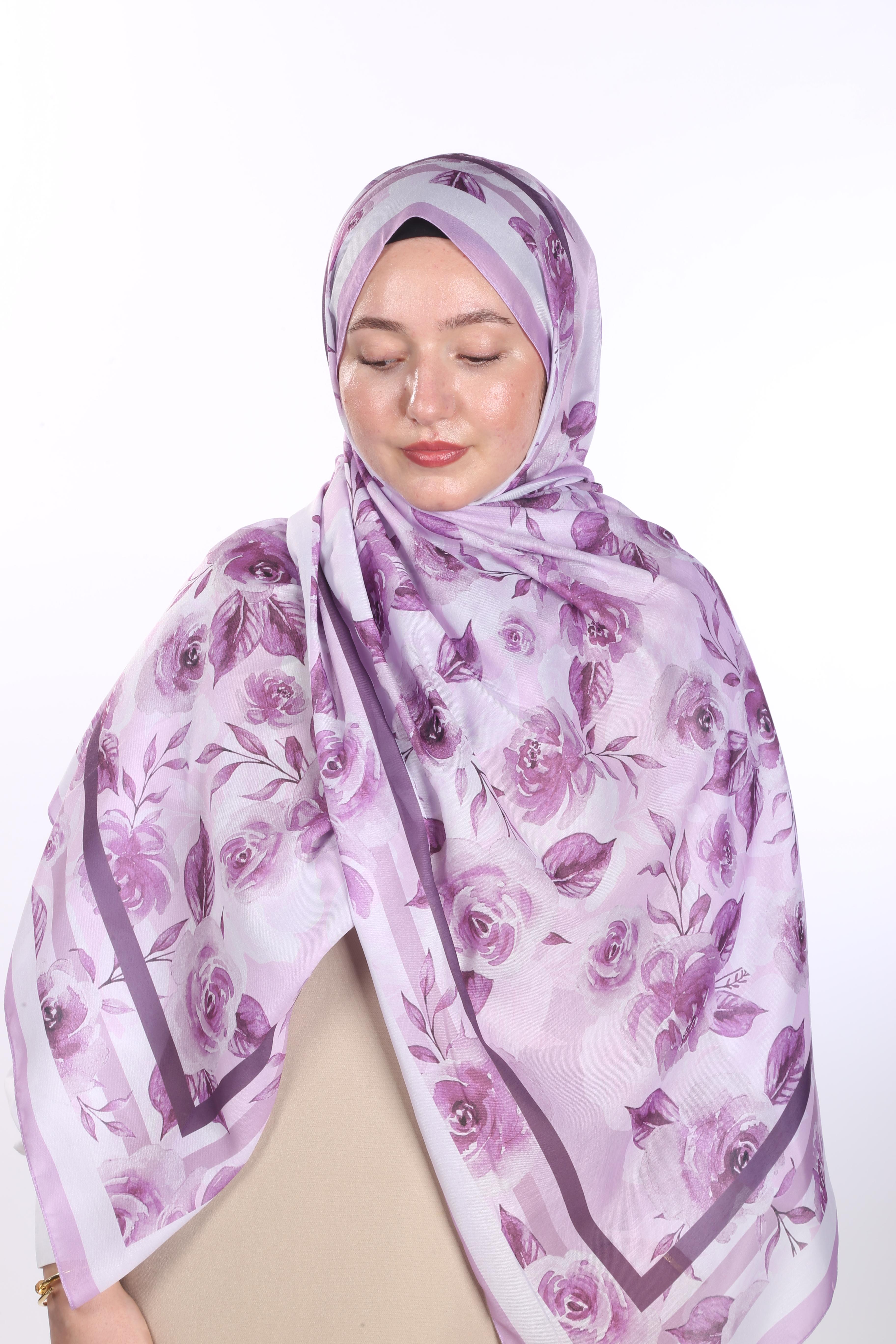 Asmin Desen Soft Şal - Pembe
