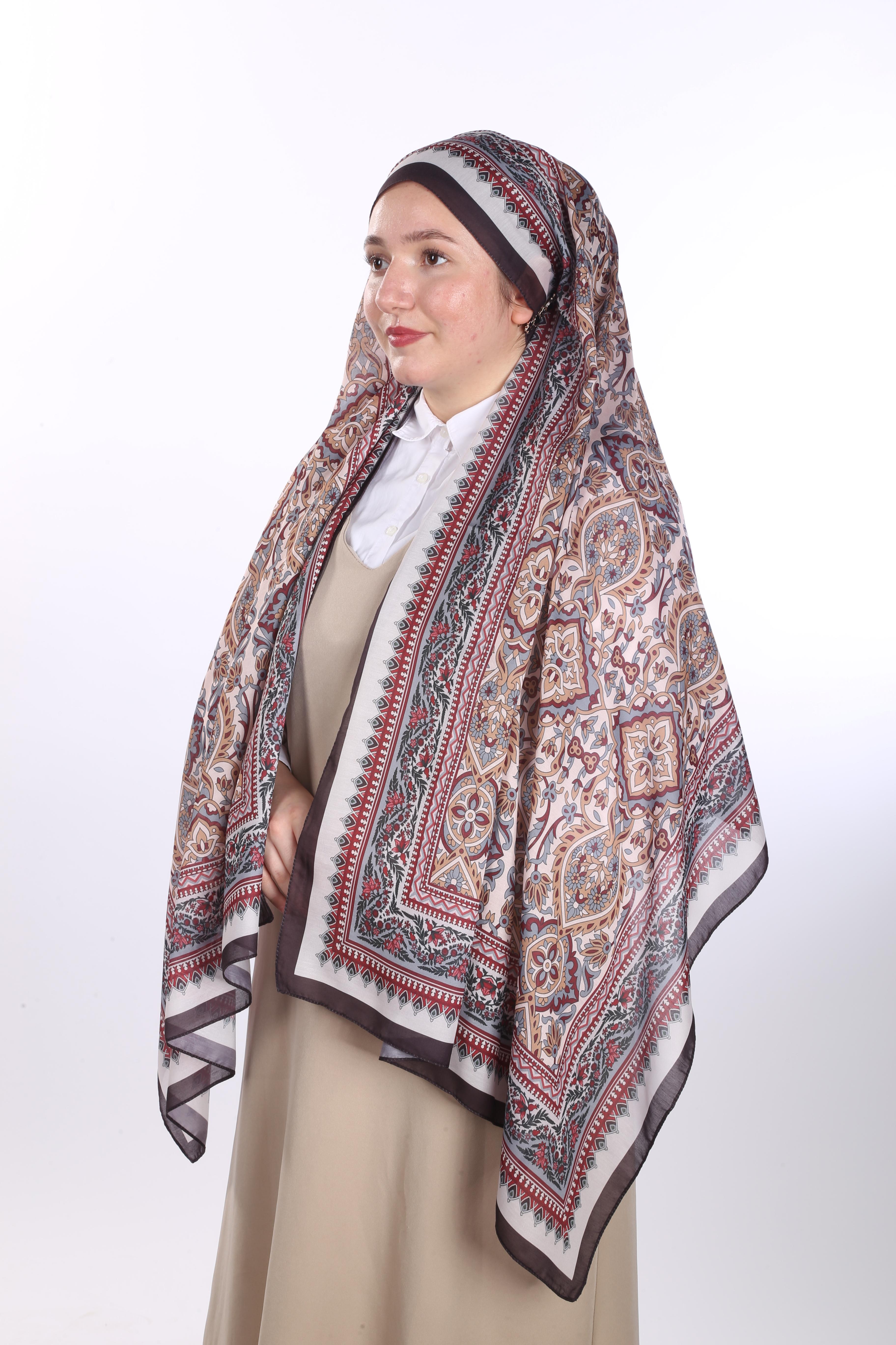 Leyal Desen Soft Şal - Gül Kurusu