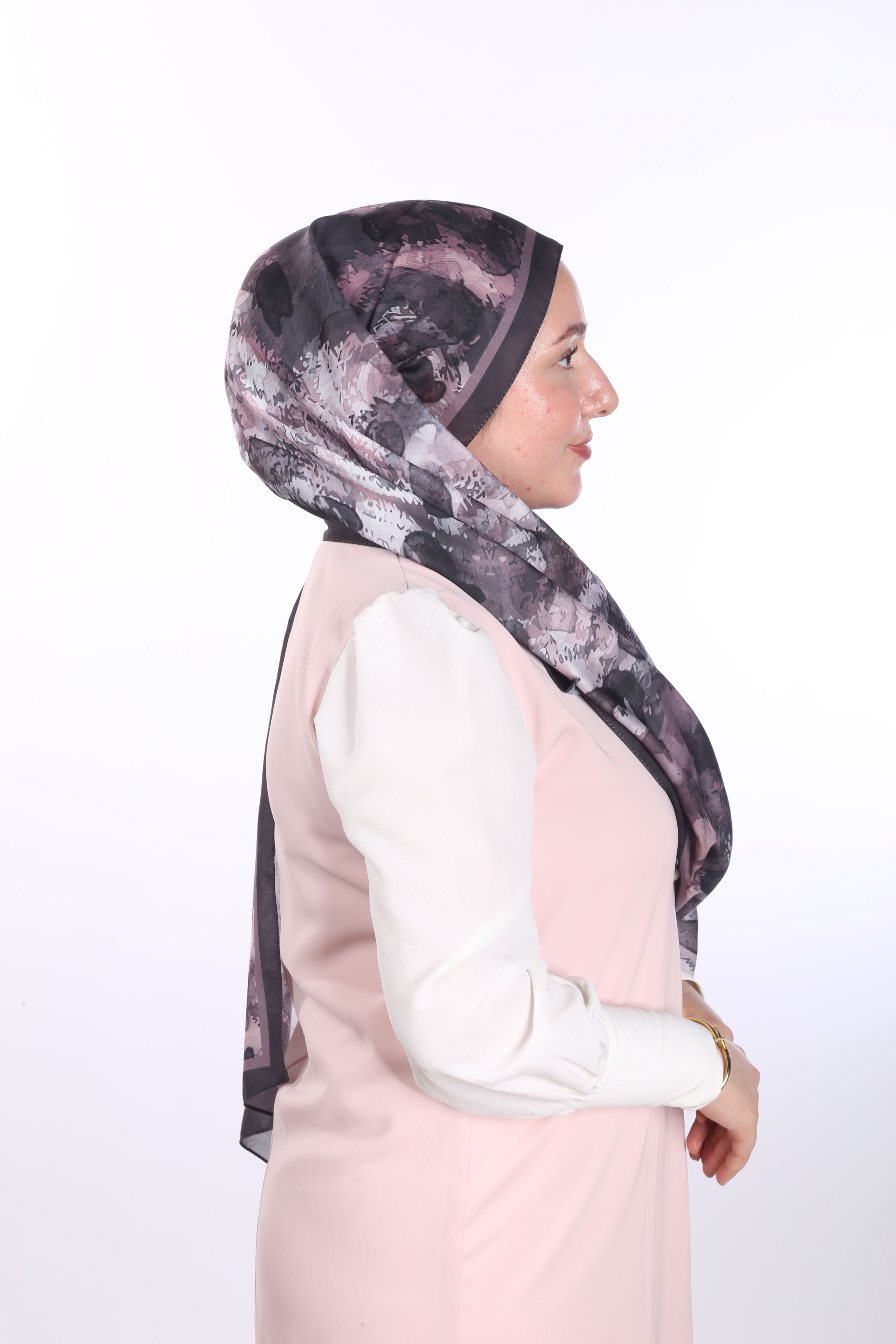 Batic Leopar Desen Soft Şal - Koyu Kahve