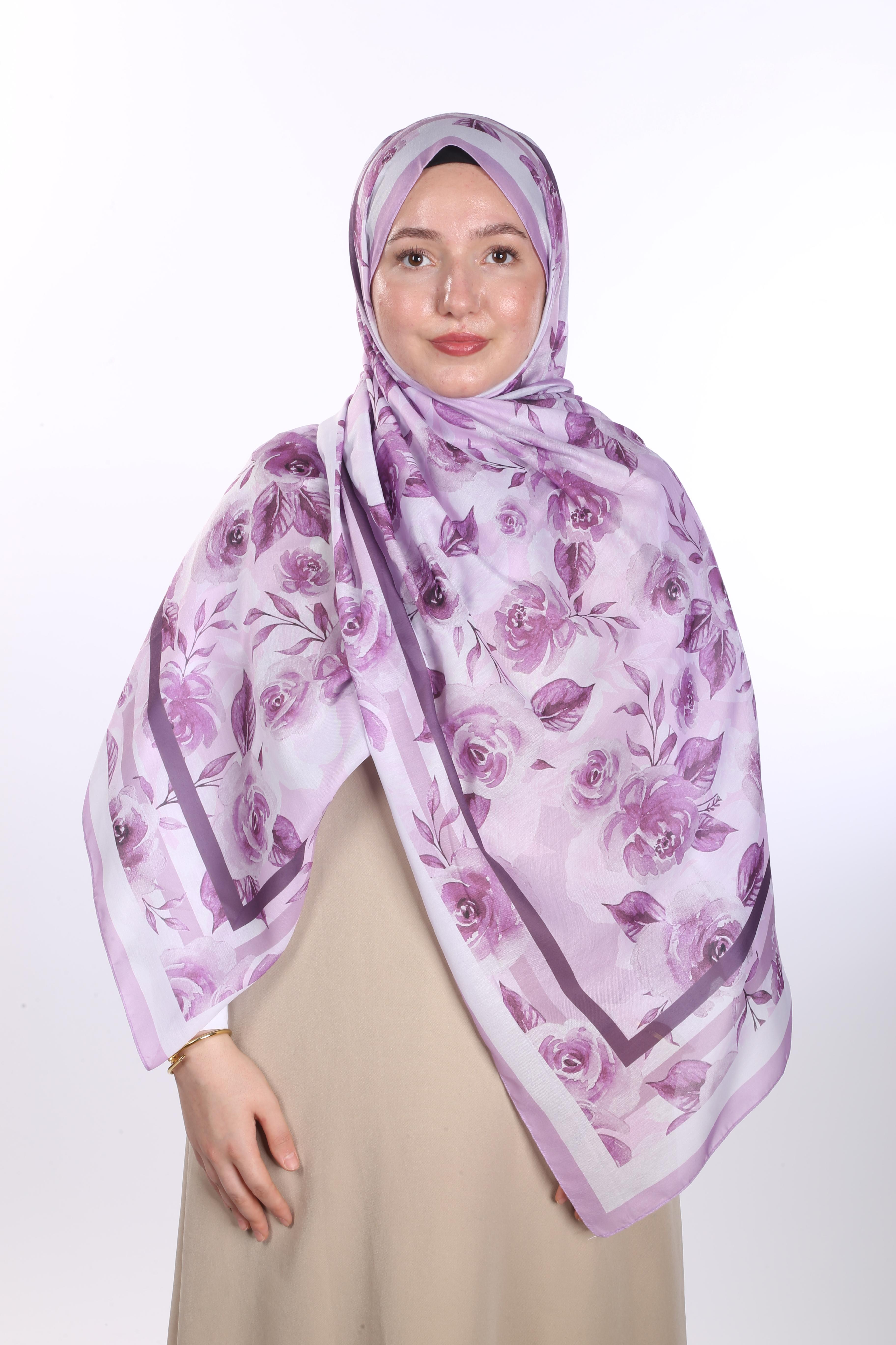 Asmin Desen Soft Şal - Pembe