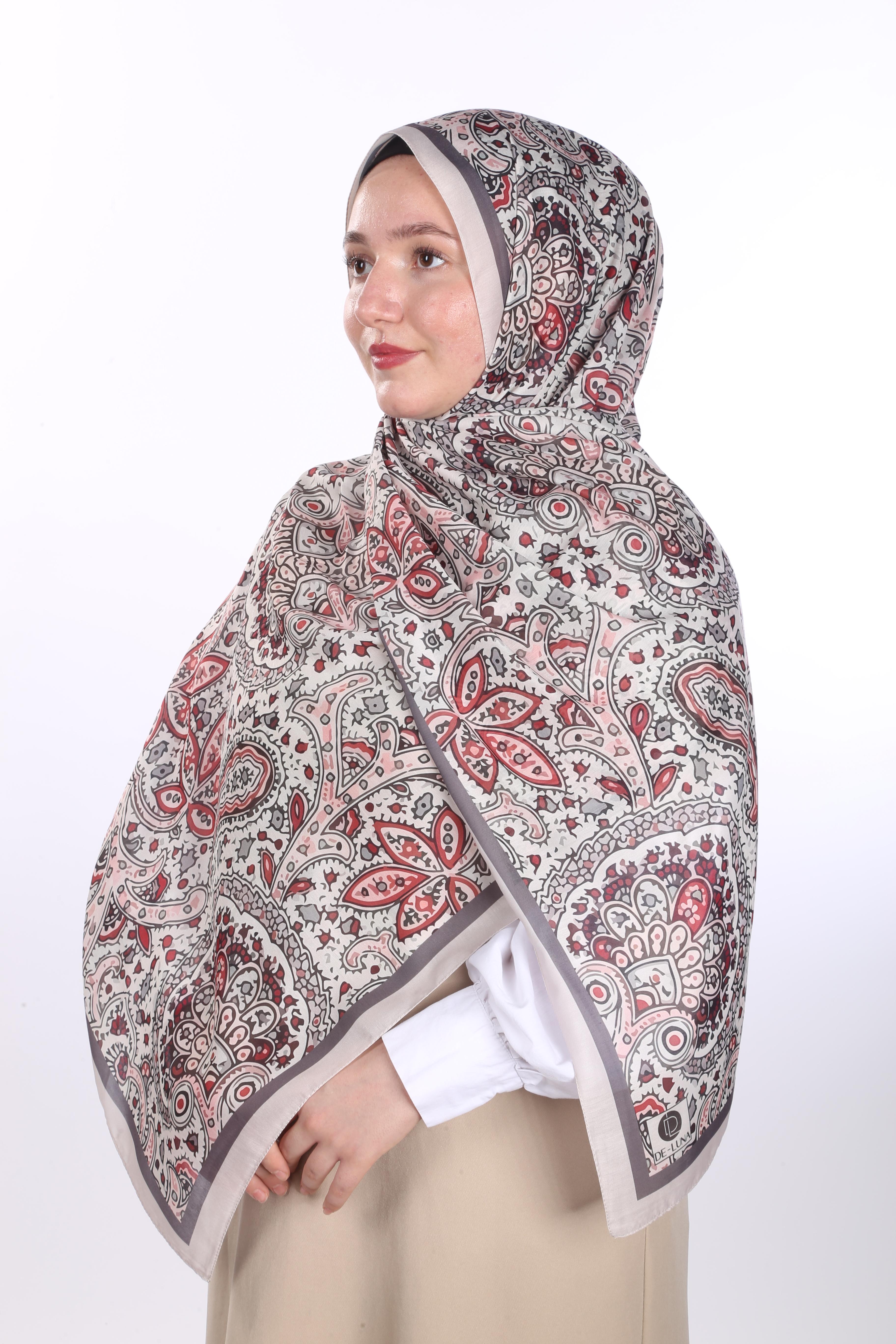 Laila Desen Soft Şal - Bej
