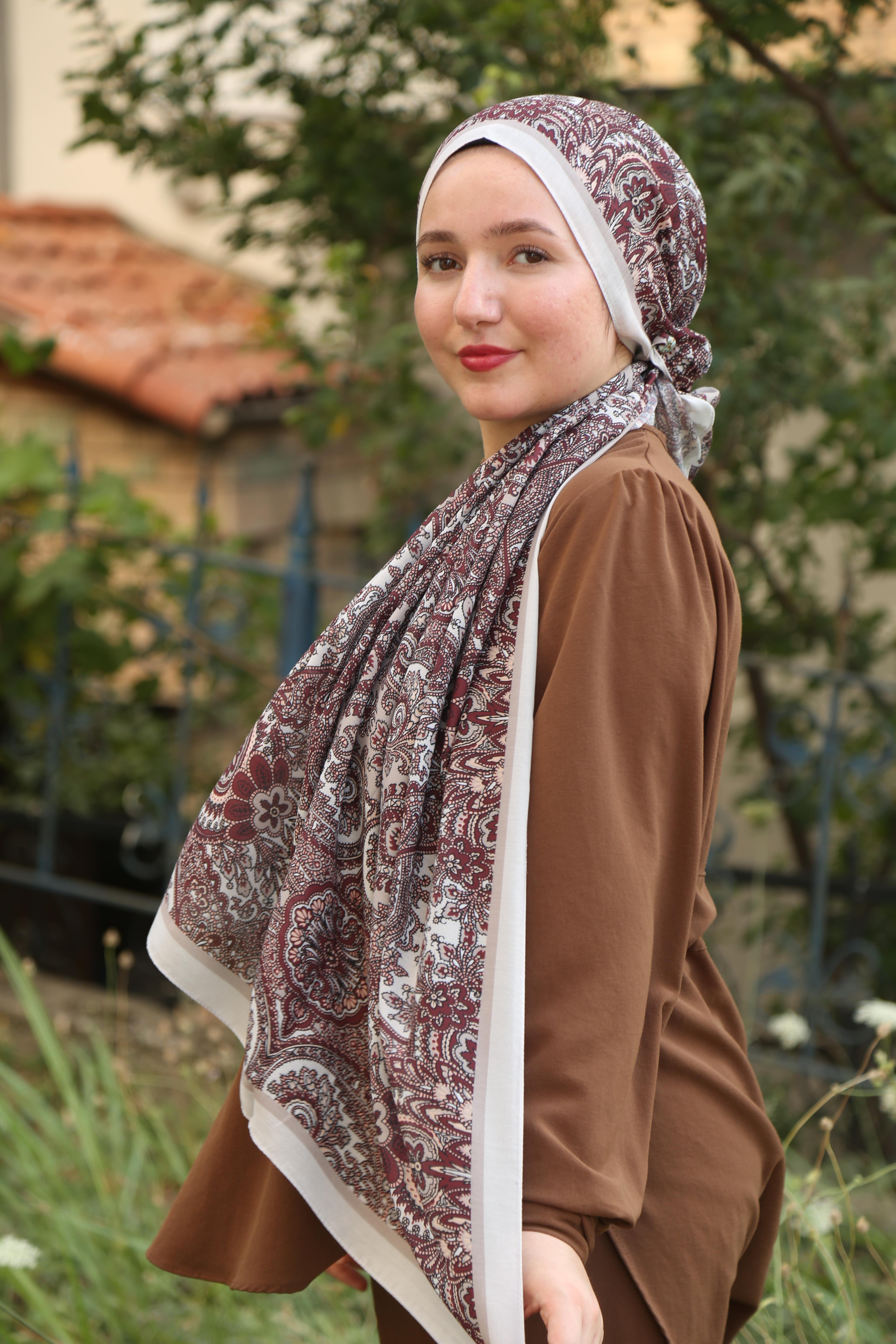 Laila Desen Soft Şal - Bej