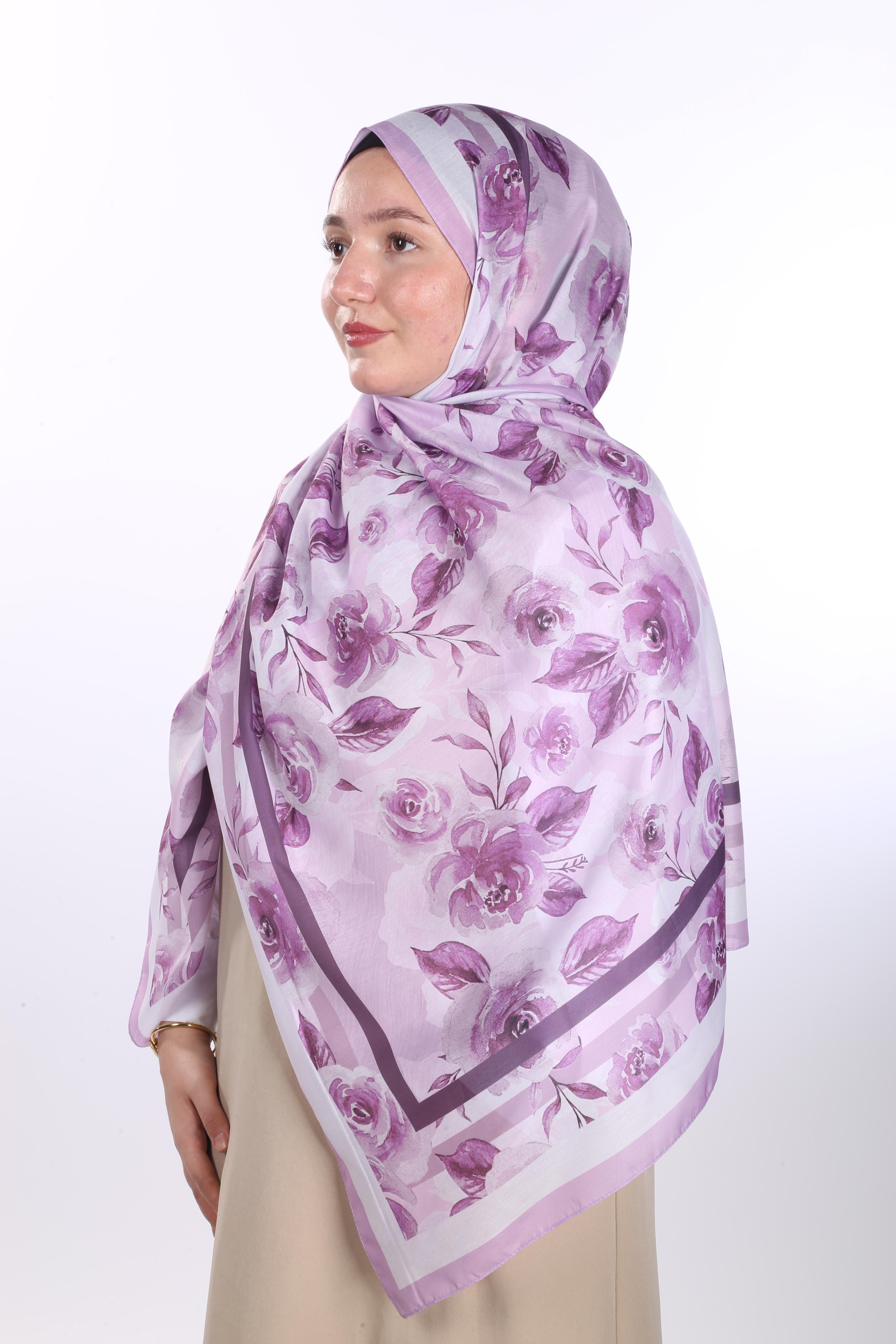 Asmin Desen Soft Şal - Pembe