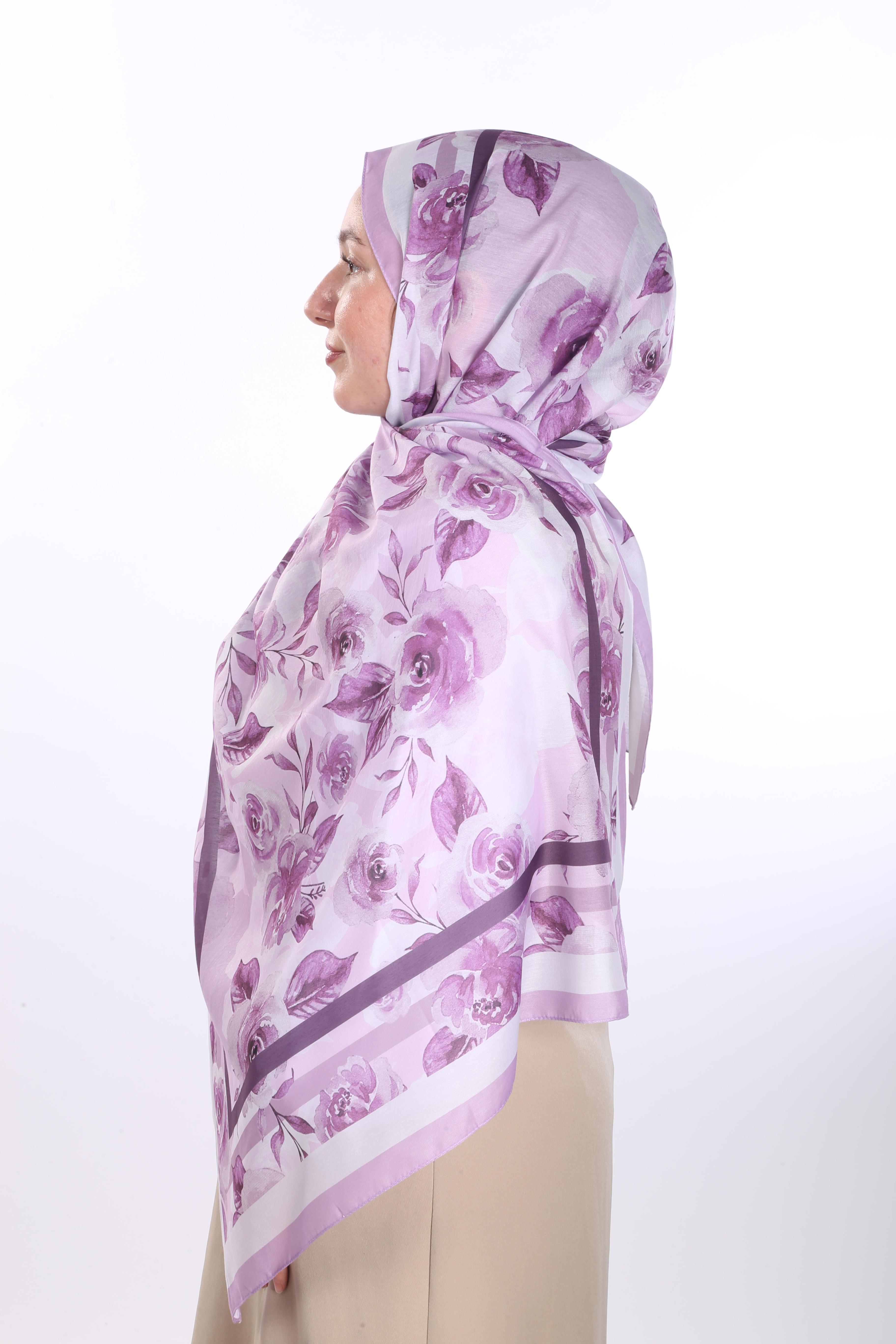 Asmin Desen Soft Şal - Pembe