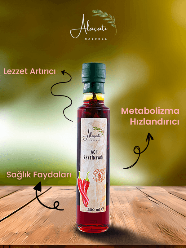 Acı Biberli Zeytinyağı 250 ml