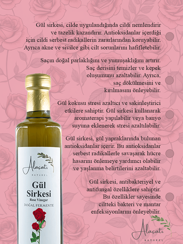 Gül Sirkesi 500 ml