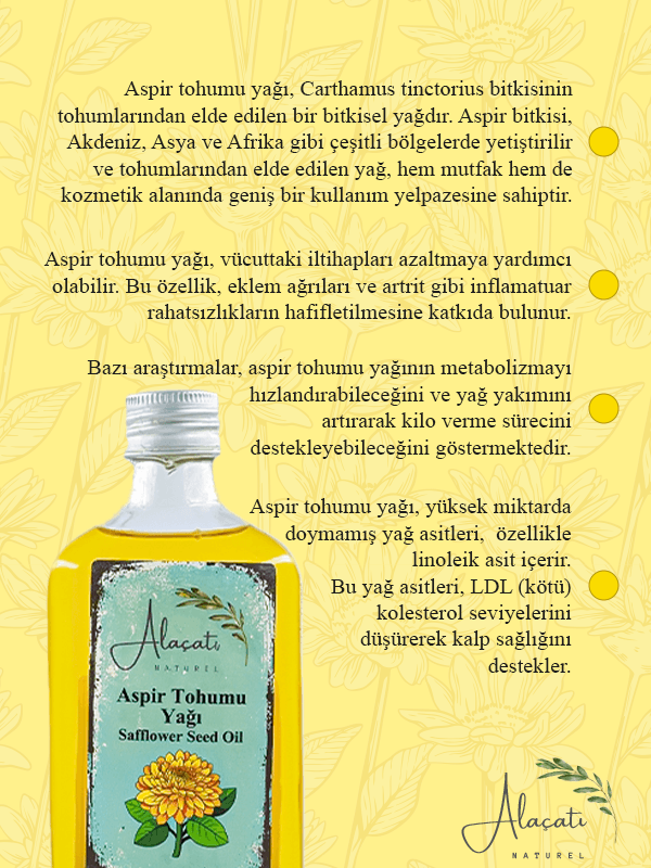 Aspir Tohumu Yağı 200 ml