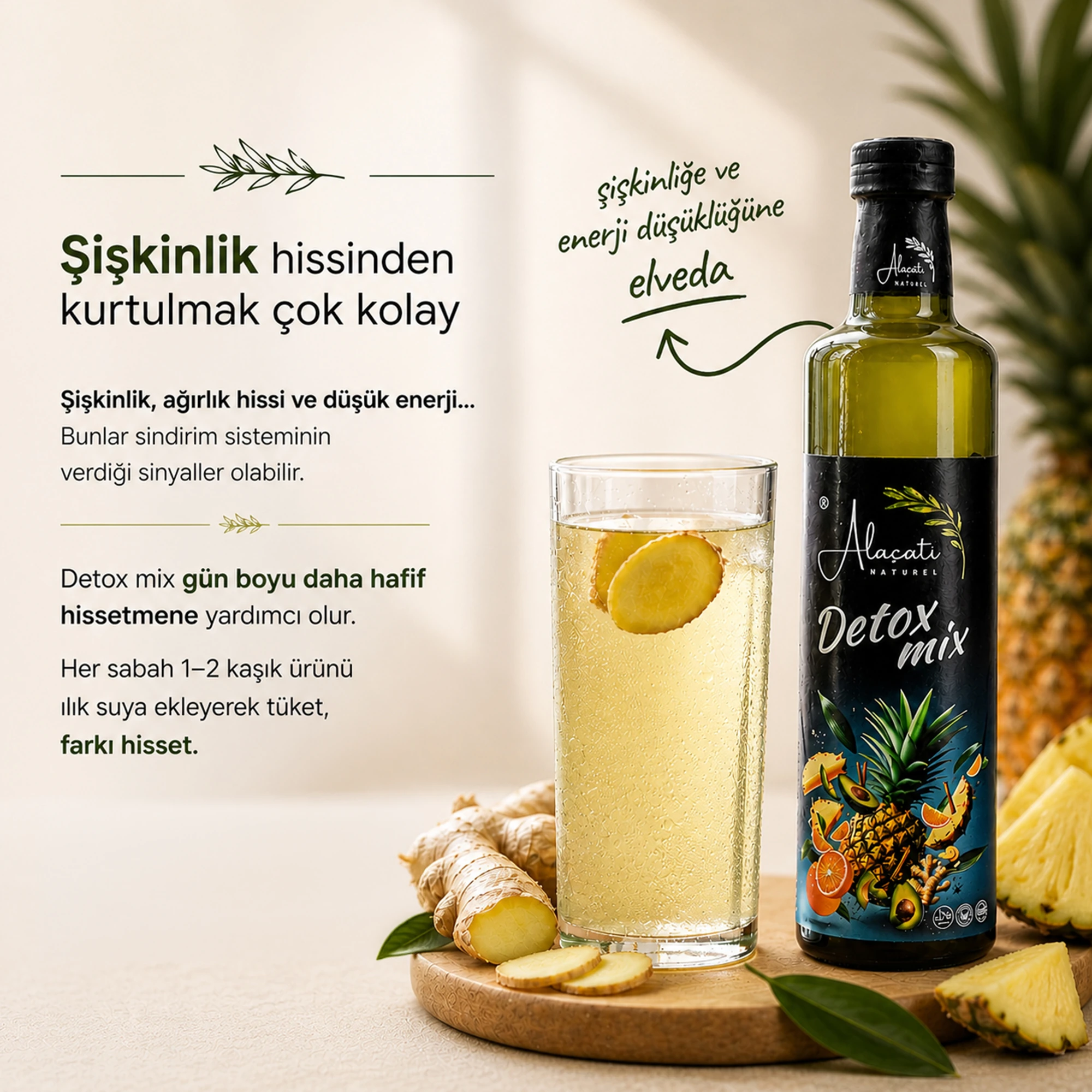 Detox Sirkesi Karışık 500 ml | Alaçatı Naturel
