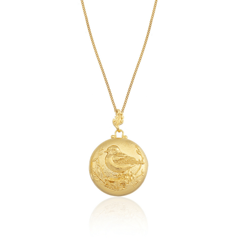Bird Locket Kolye