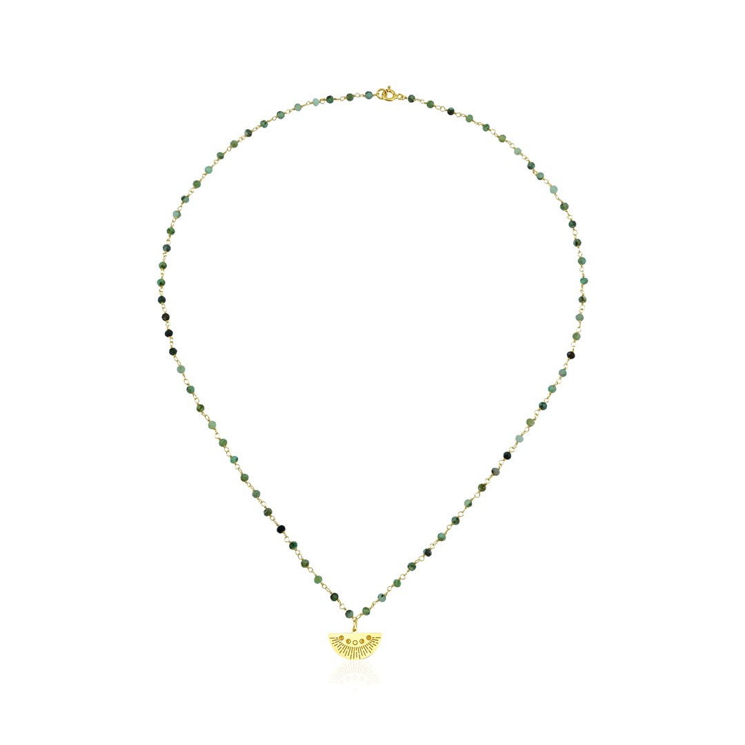 Lunar Emerald Necklace