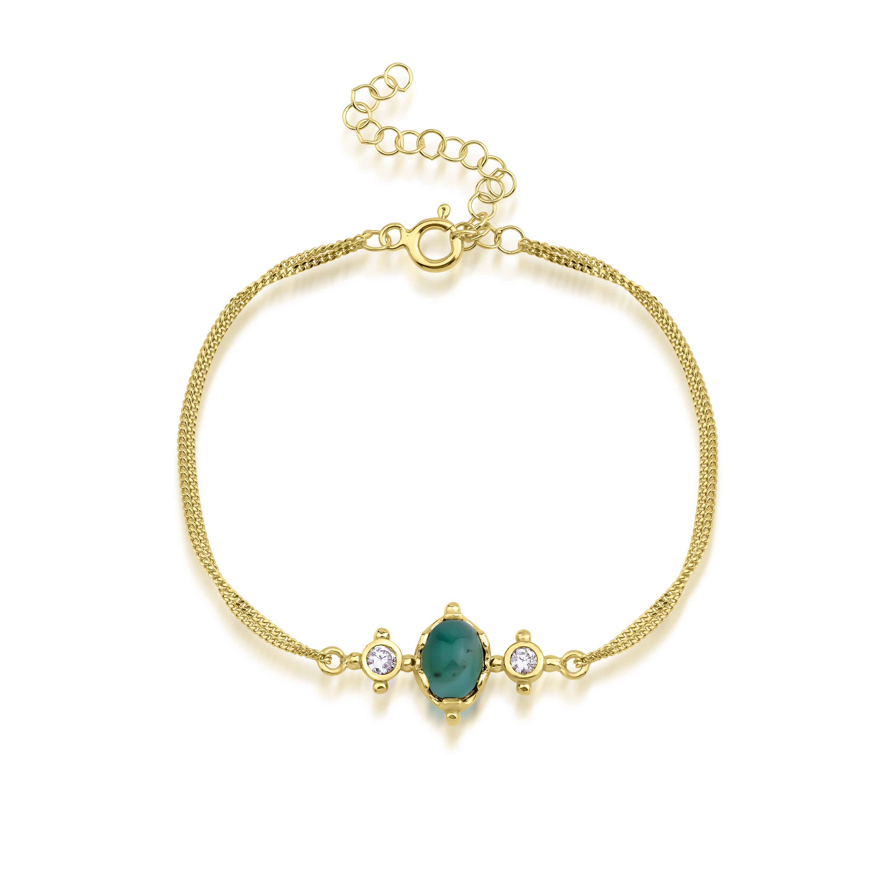 Sparkly Emerald Bracelet