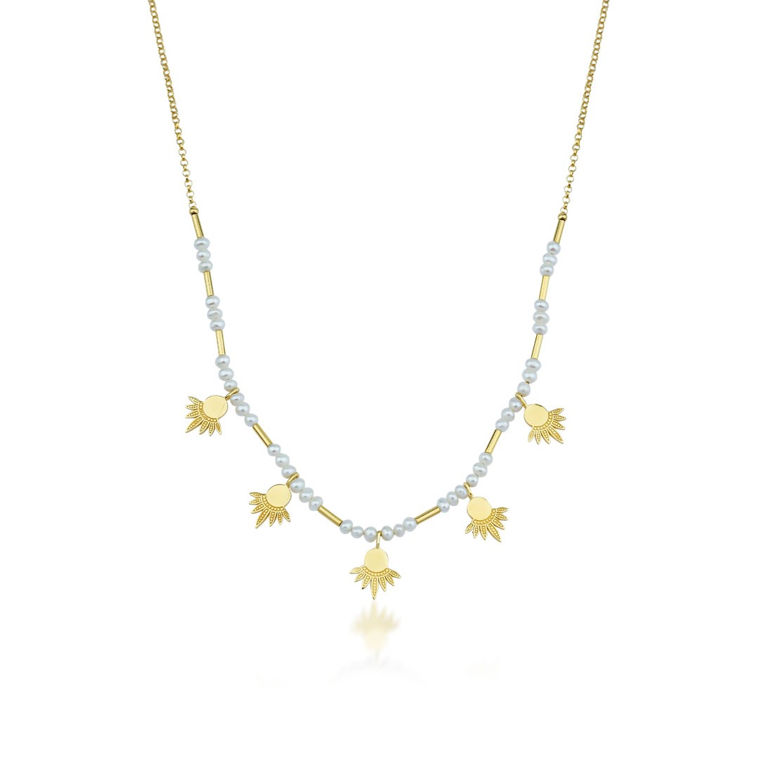 Starburst Pearl Necklace