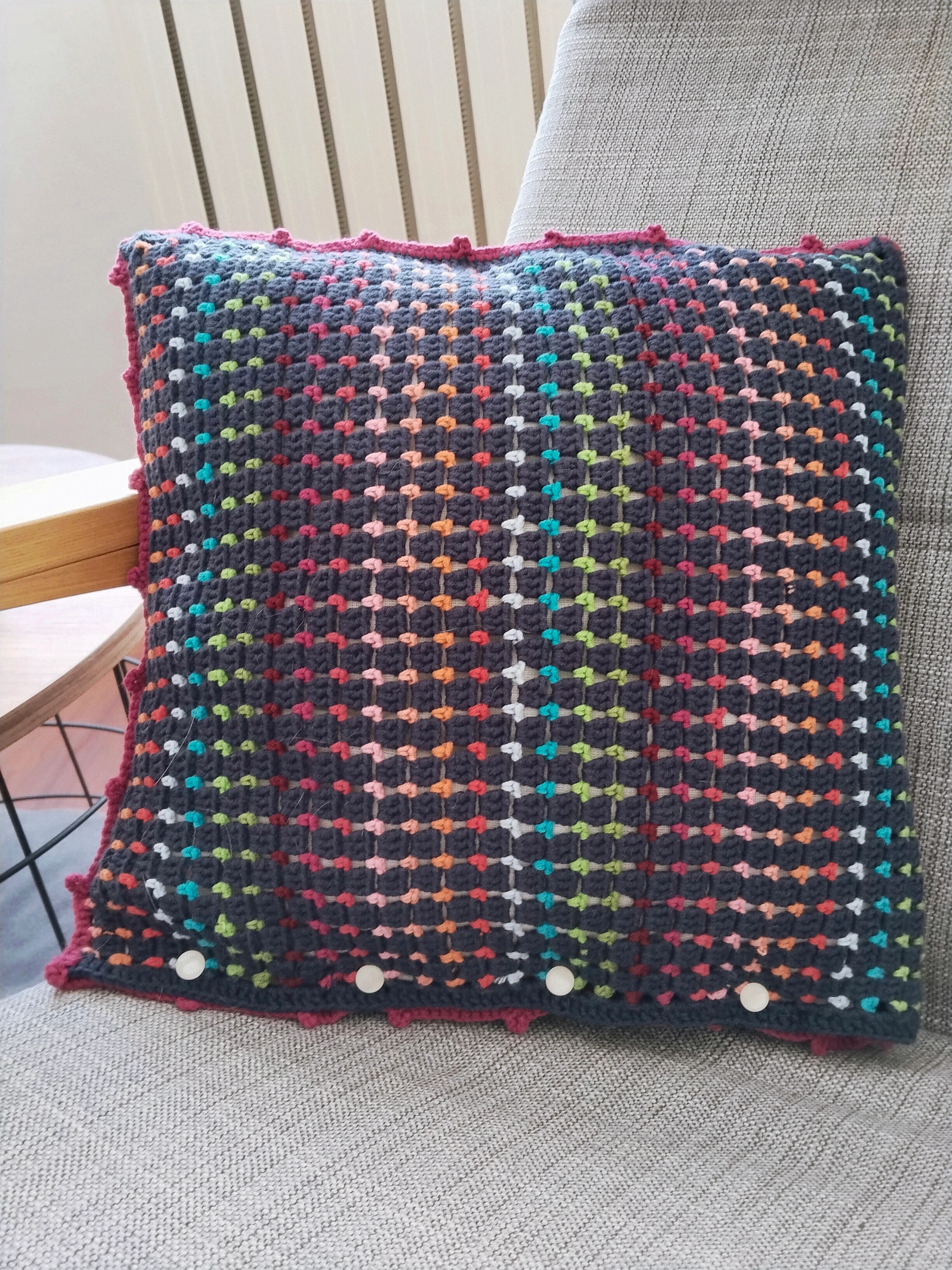 Mandala Kırlent (Lacivert)