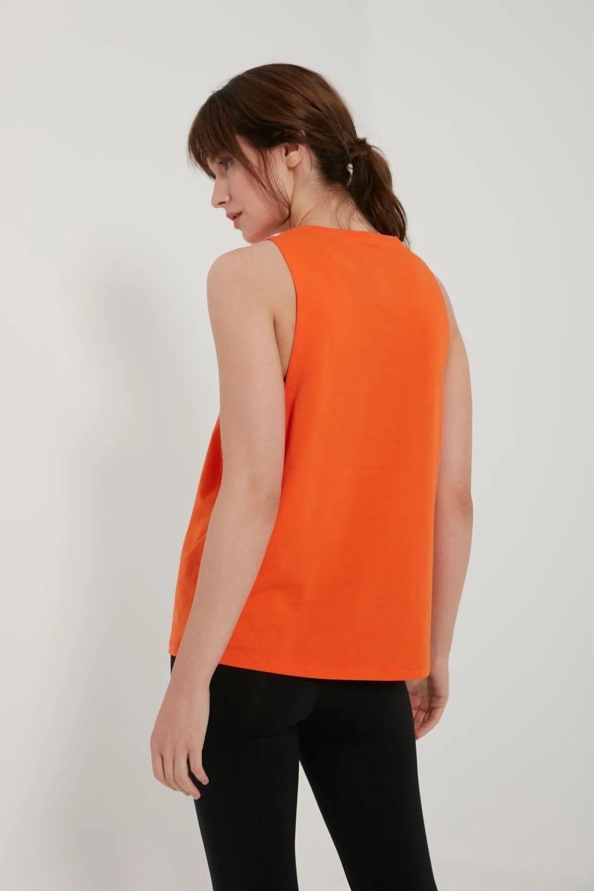 Kadın Oversize Sporcu Atlet Turuncu