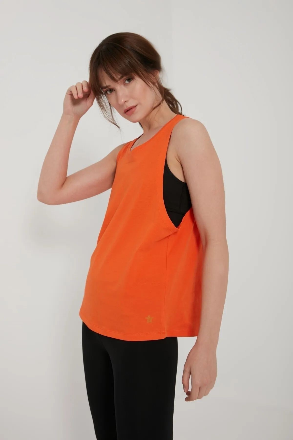 Kadın Oversize Sporcu Atlet Turuncu
