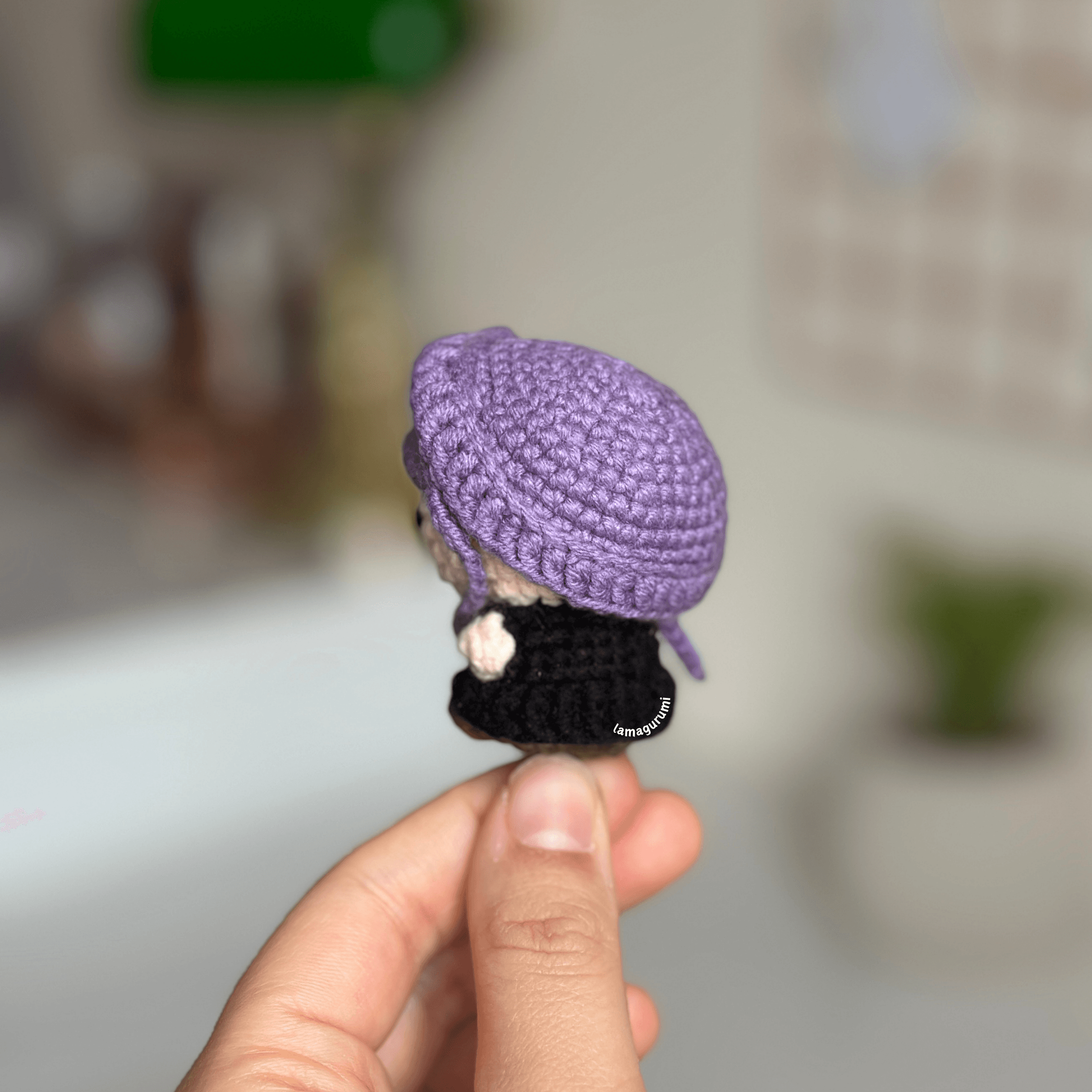 Crochet Pattern for Two-Faced Wizard Amigurumi (PDF) (English)