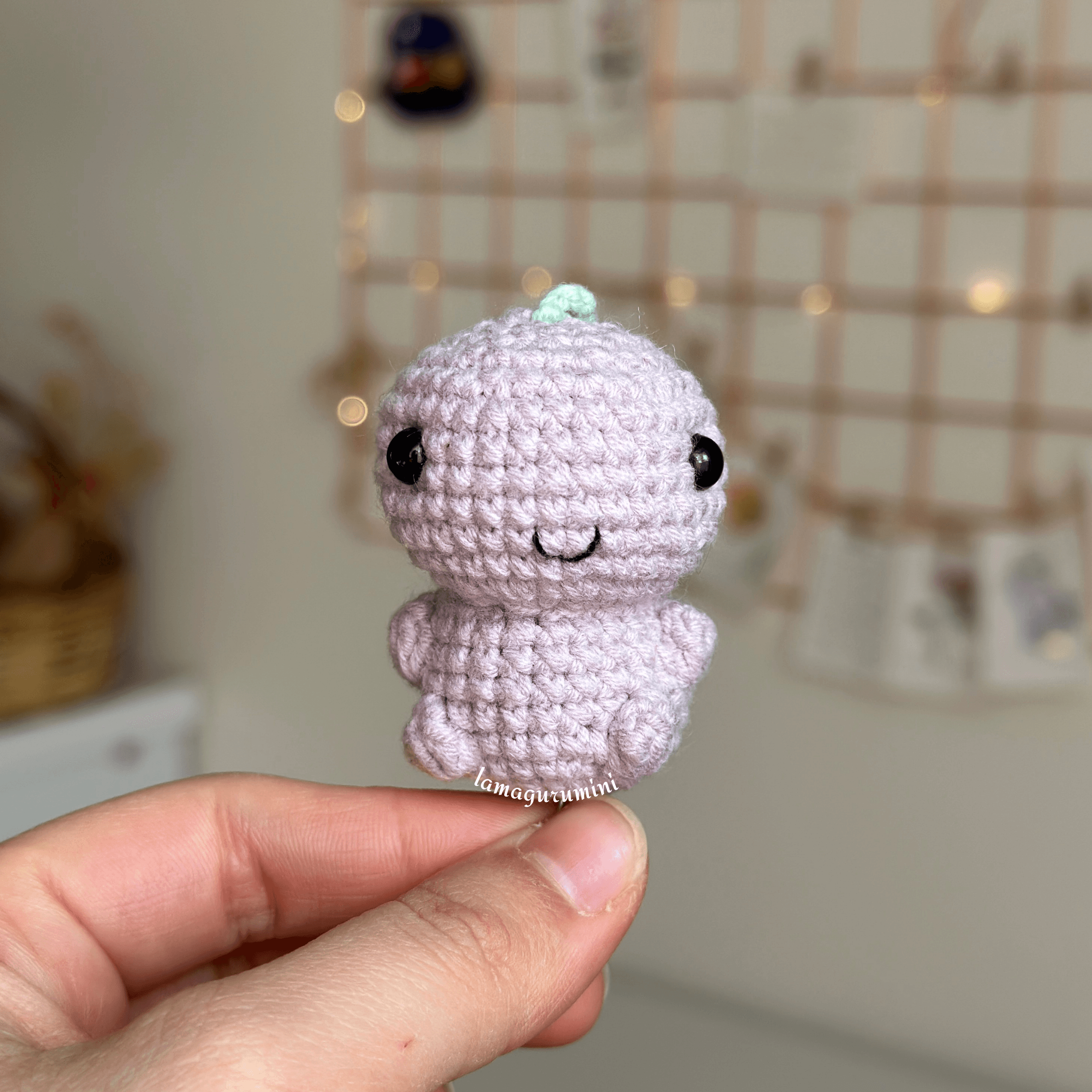 Baby Dinosaur Low-Sew Amigurumi Crochet Pattern (PDF) (English)