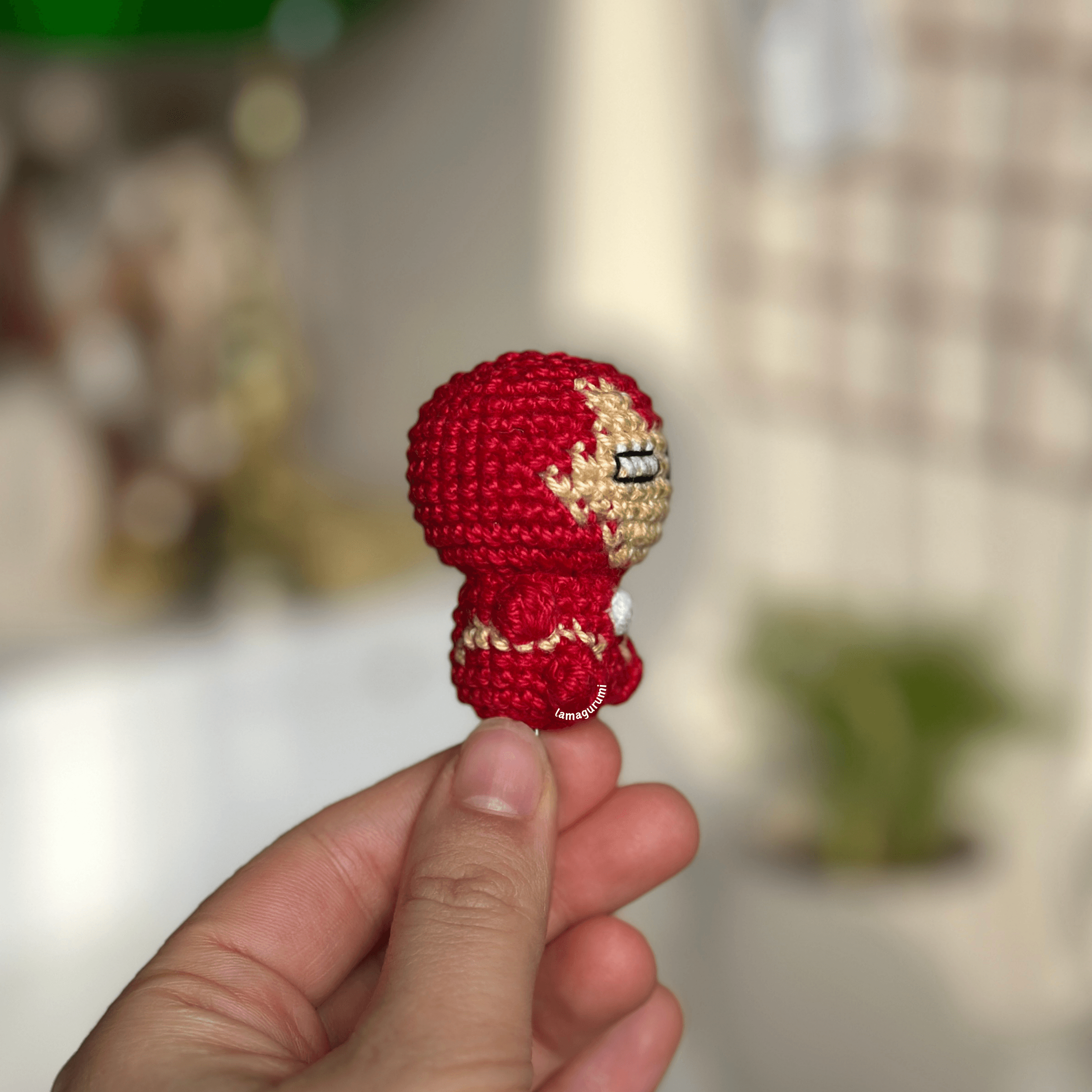 Crochet Pattern for Superhero Iron Amigurumi (English) (PDF)