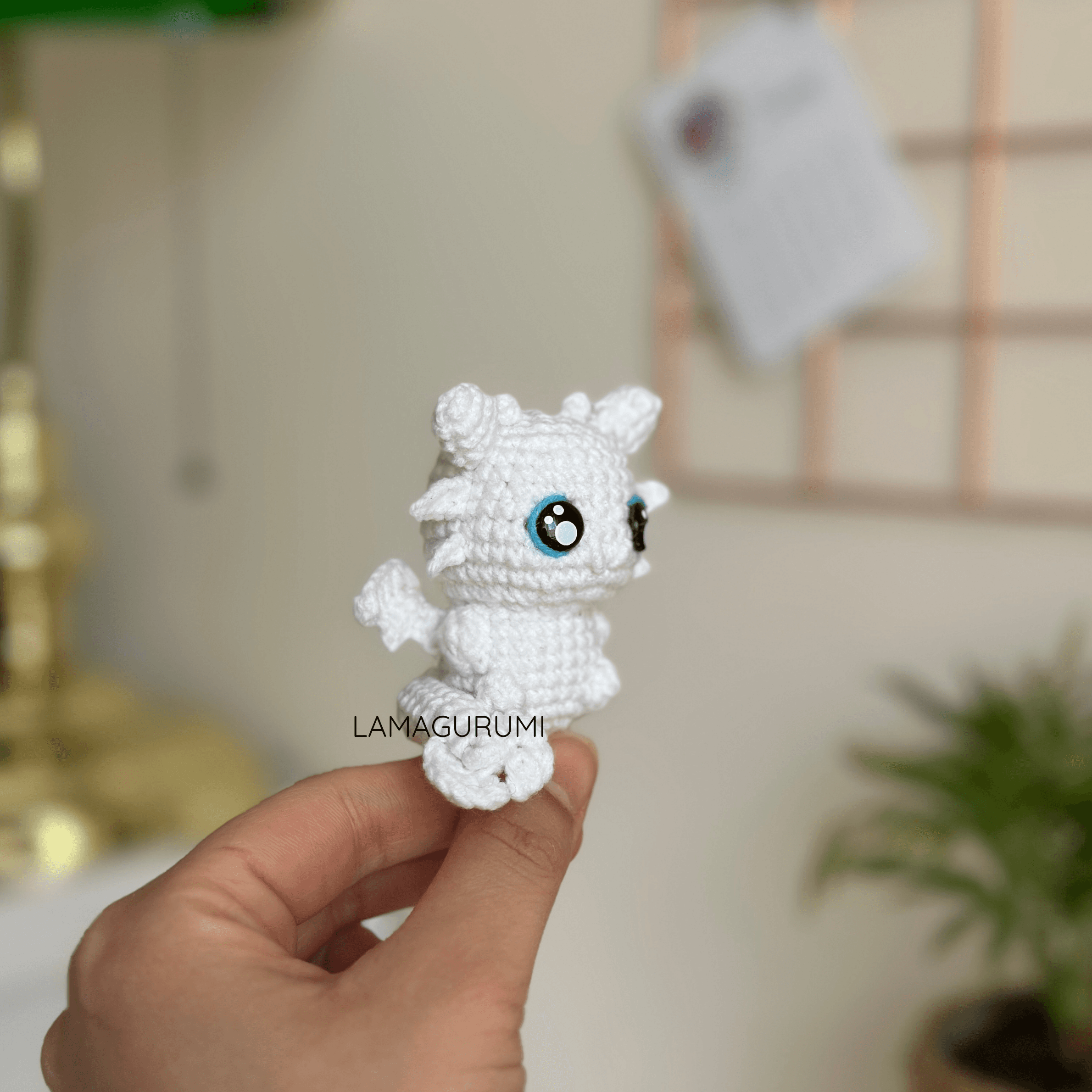 Crochet Pattern for Dark Dragon & White Dragon Amigurumi (PDF) (English)