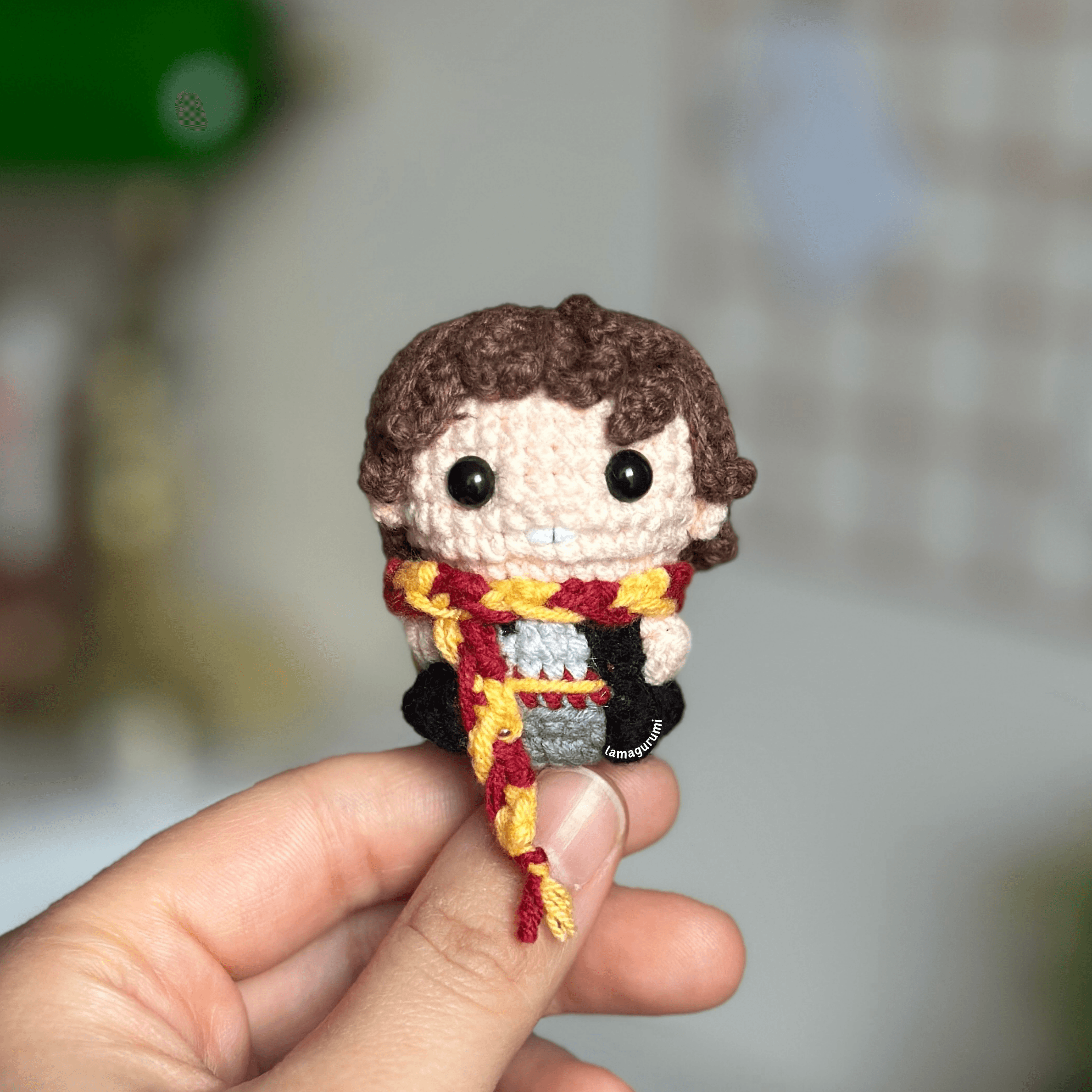 Crochet Pattern for Sword-Drawn Wizard Amigurumi (PDF) (English)