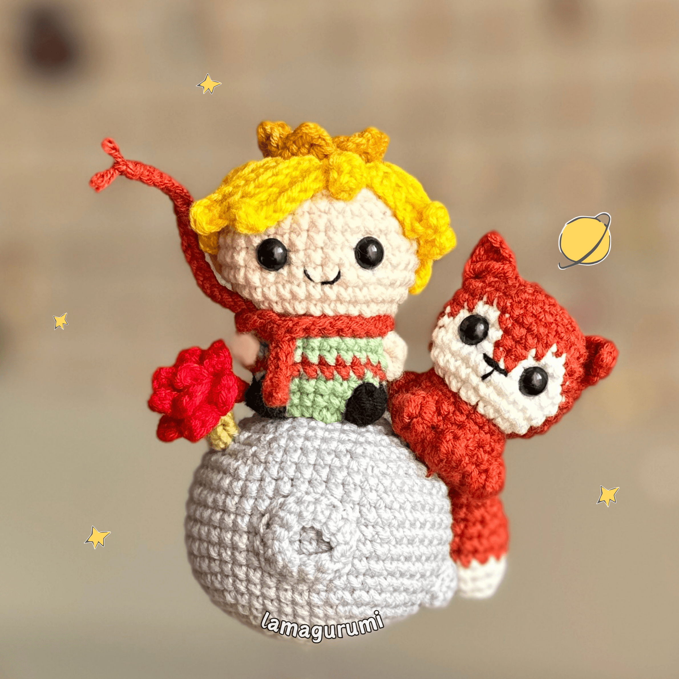 Crochet Pattern for Friendship Among the Stars Amigurumi (PDF) (English)