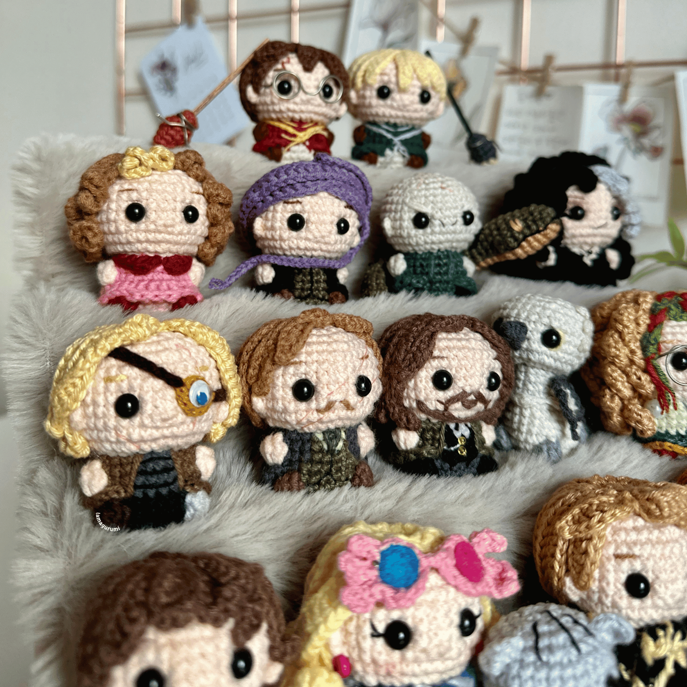 Bundle 30in1 PDF Low-sew Crochet Pattern Wizard Boy Amigurumi Set