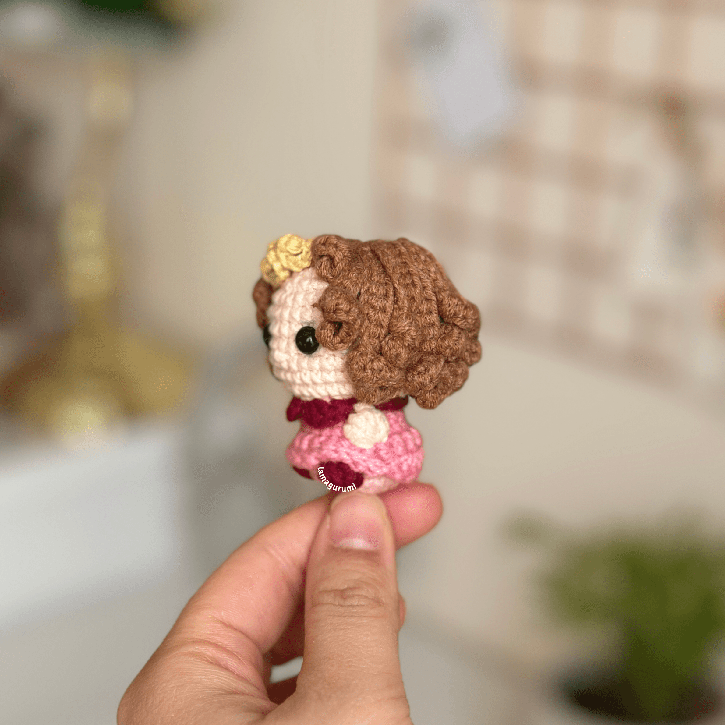 Crochet Pattern for Witch in Pink Clothes Amigurumi (PDF) (English)