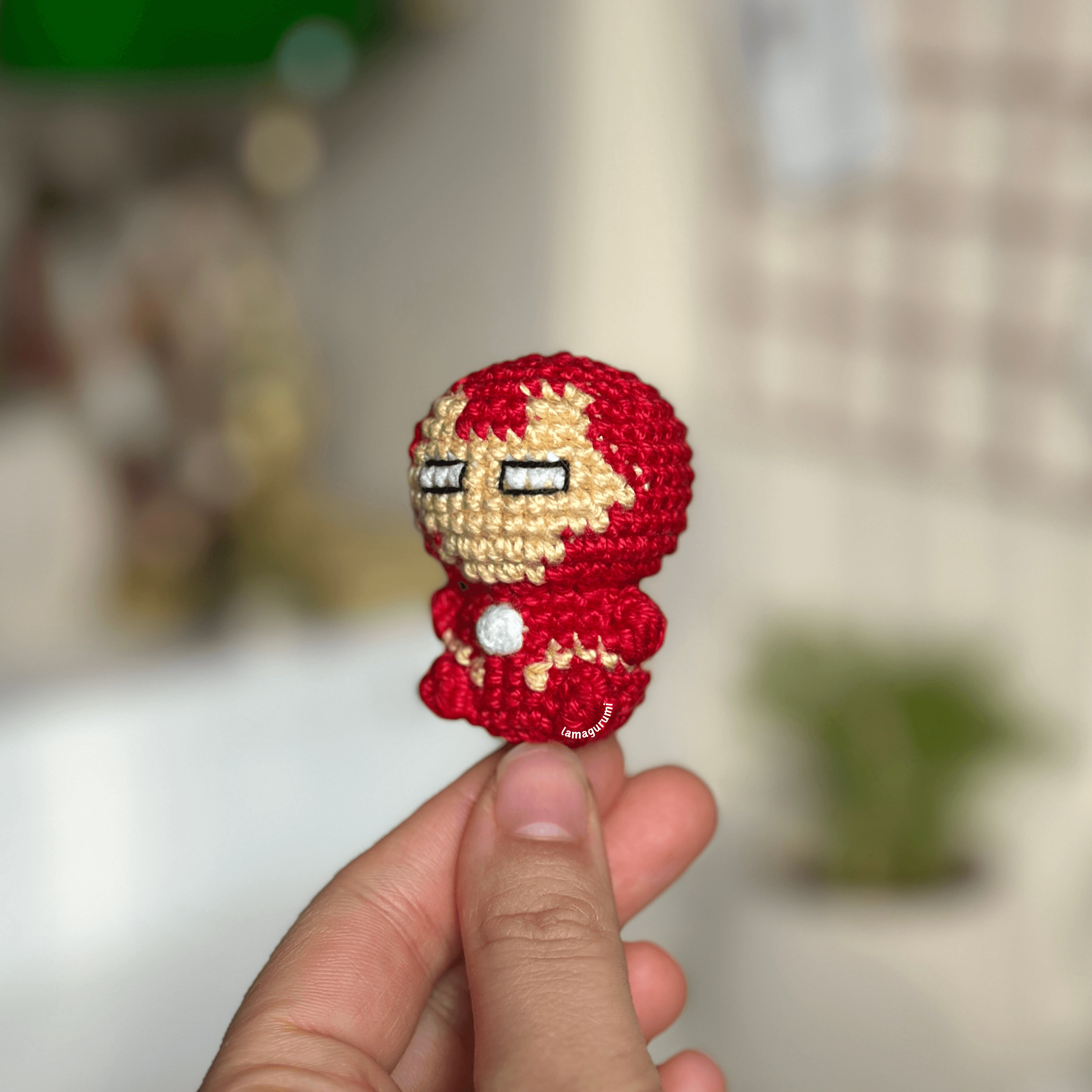 Crochet Pattern for Superhero Iron Amigurumi (English) (PDF)
