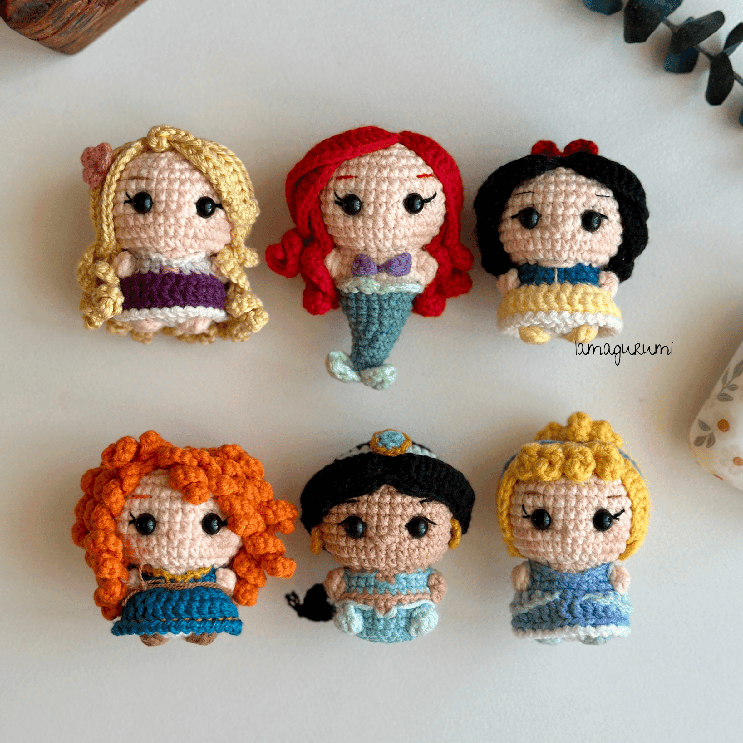 6in1 Bundle PDF Amigurumi Crochet Pattern Princesses
