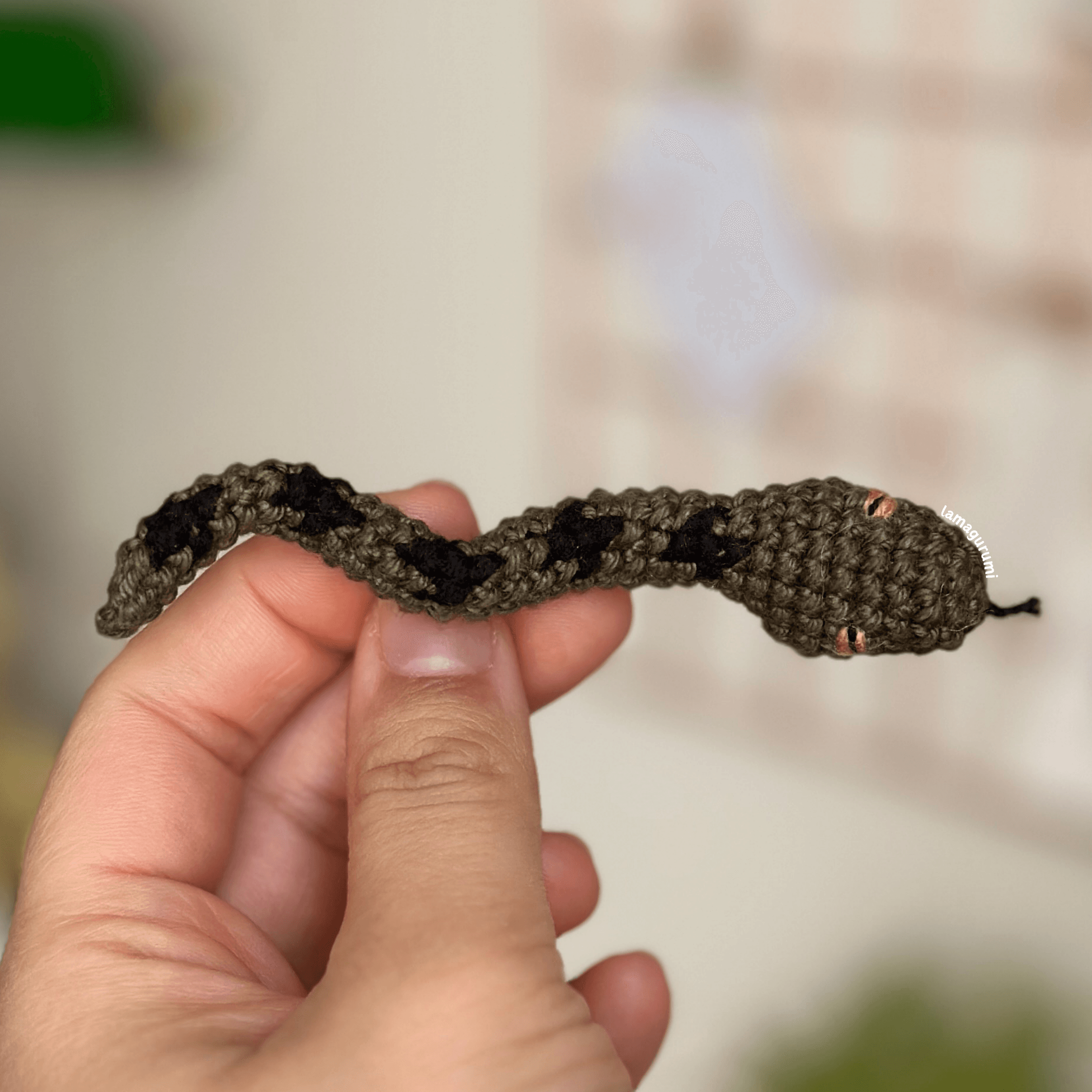 Crochet Pattern for Dark Wizard & Snake Amigurumi (PDF) (English)