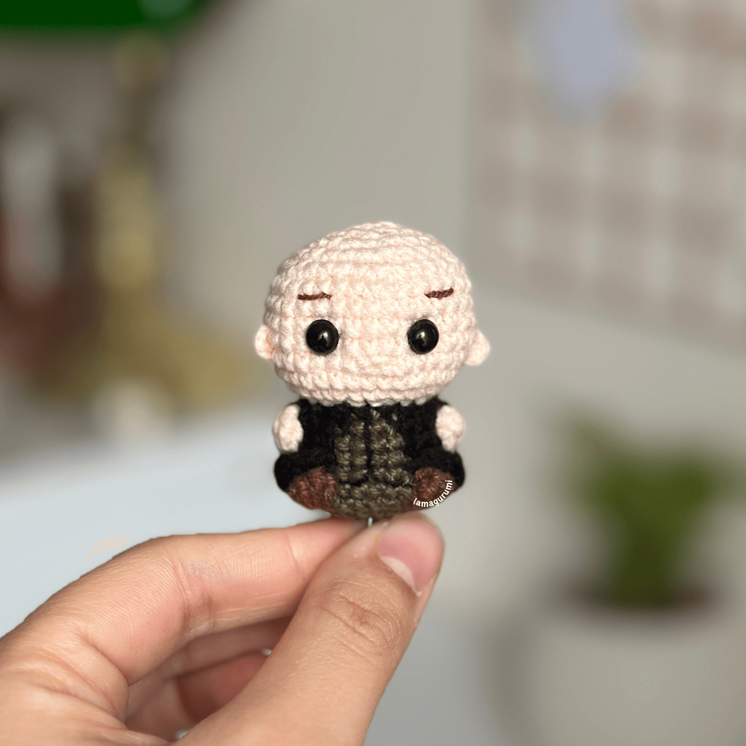 Crochet Pattern for Two-Faced Wizard Amigurumi (PDF) (English)
