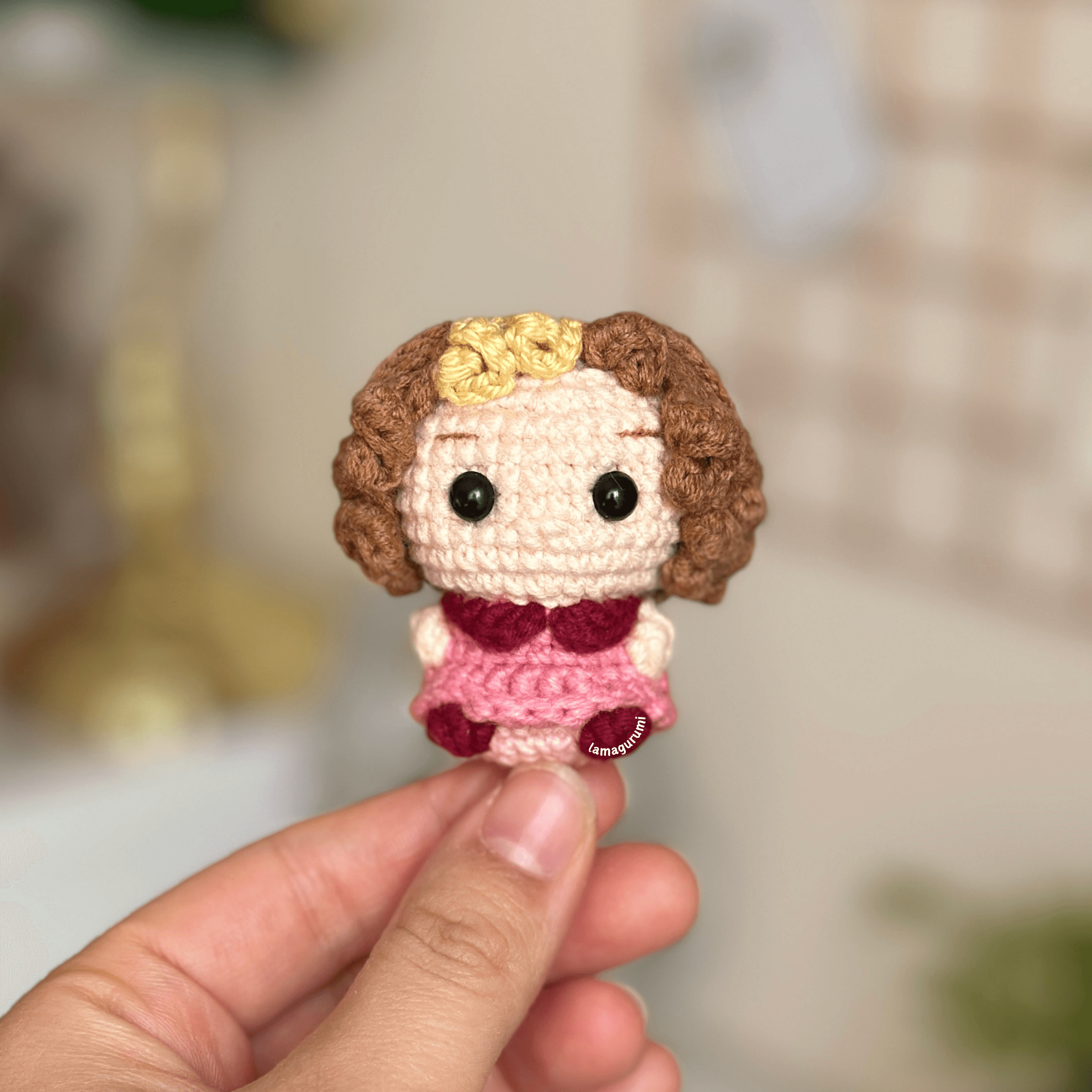 Crochet Pattern for Witch in Pink Clothes Amigurumi (PDF) (English)