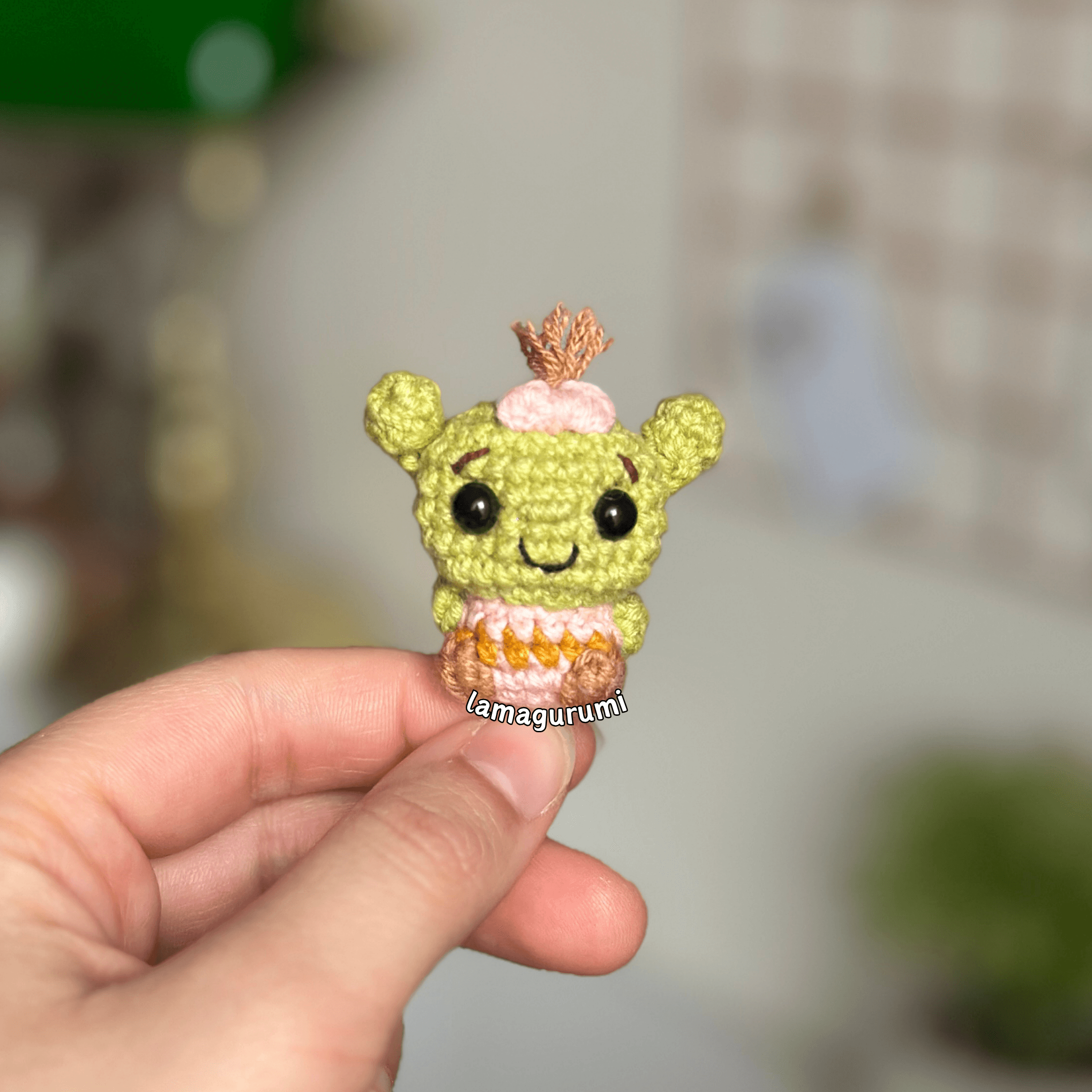 Crochet Pattern For Green Baby Ogres (PDF) (English)