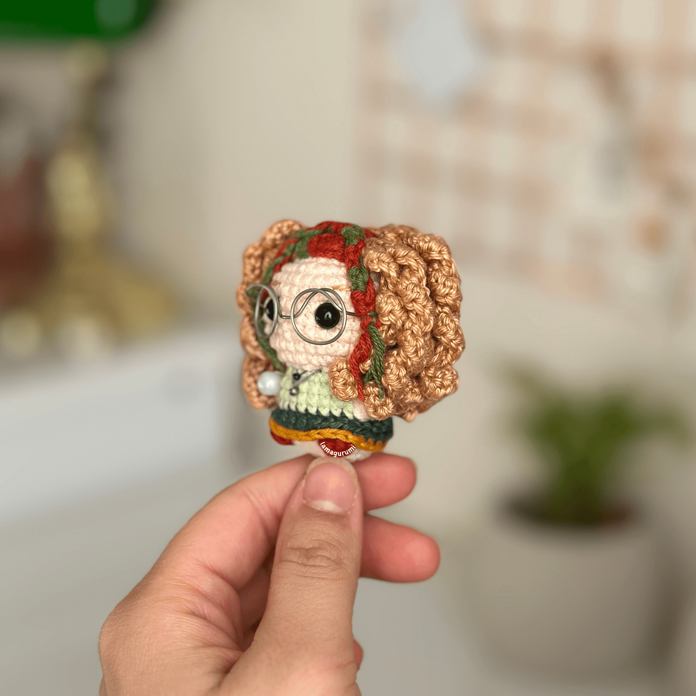 Crochet Pattern for Witch with a Crystal Ball Amigurumi (PDF) (English)