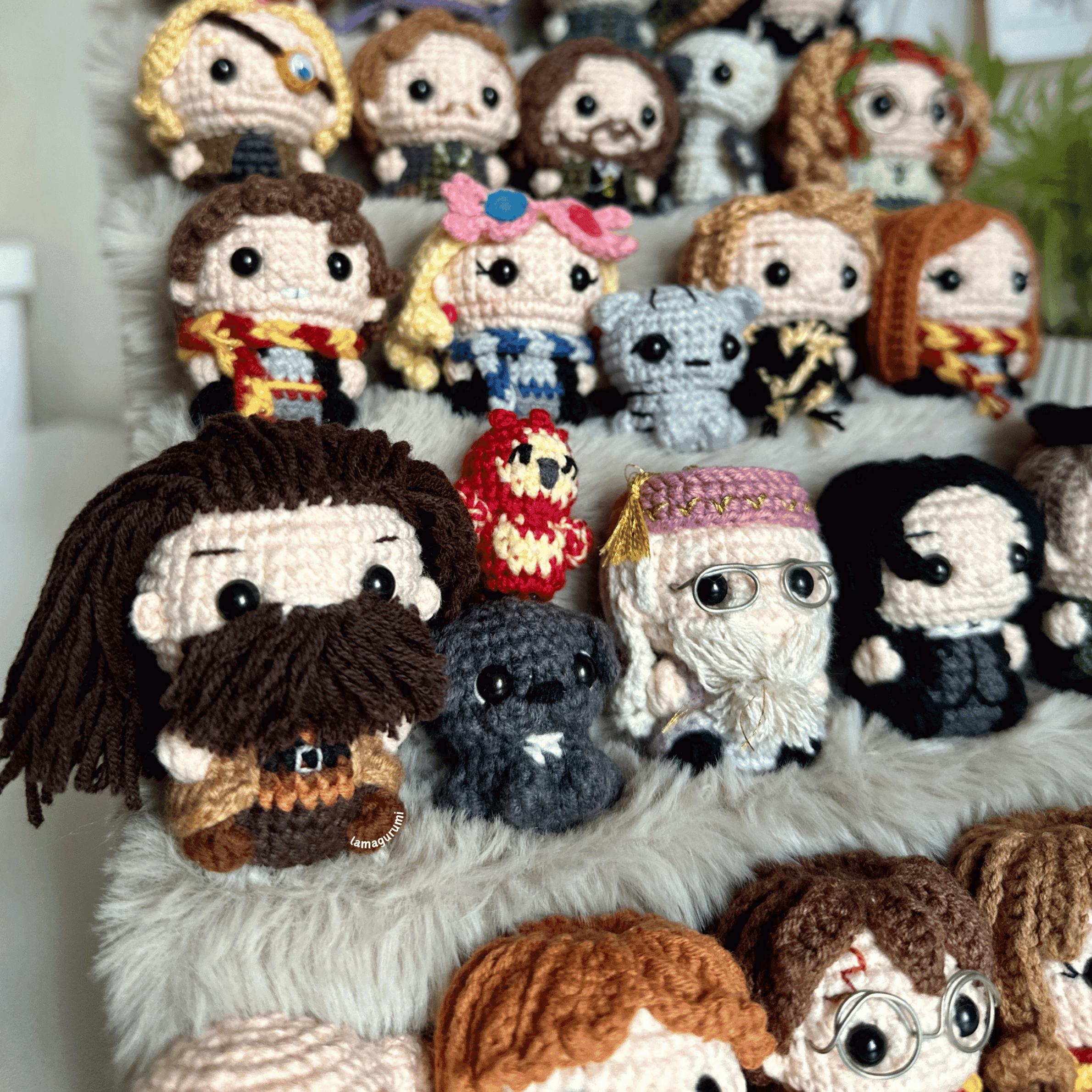 Bundle 30in1 PDF Low-sew Crochet Pattern Wizard Boy Amigurumi Set