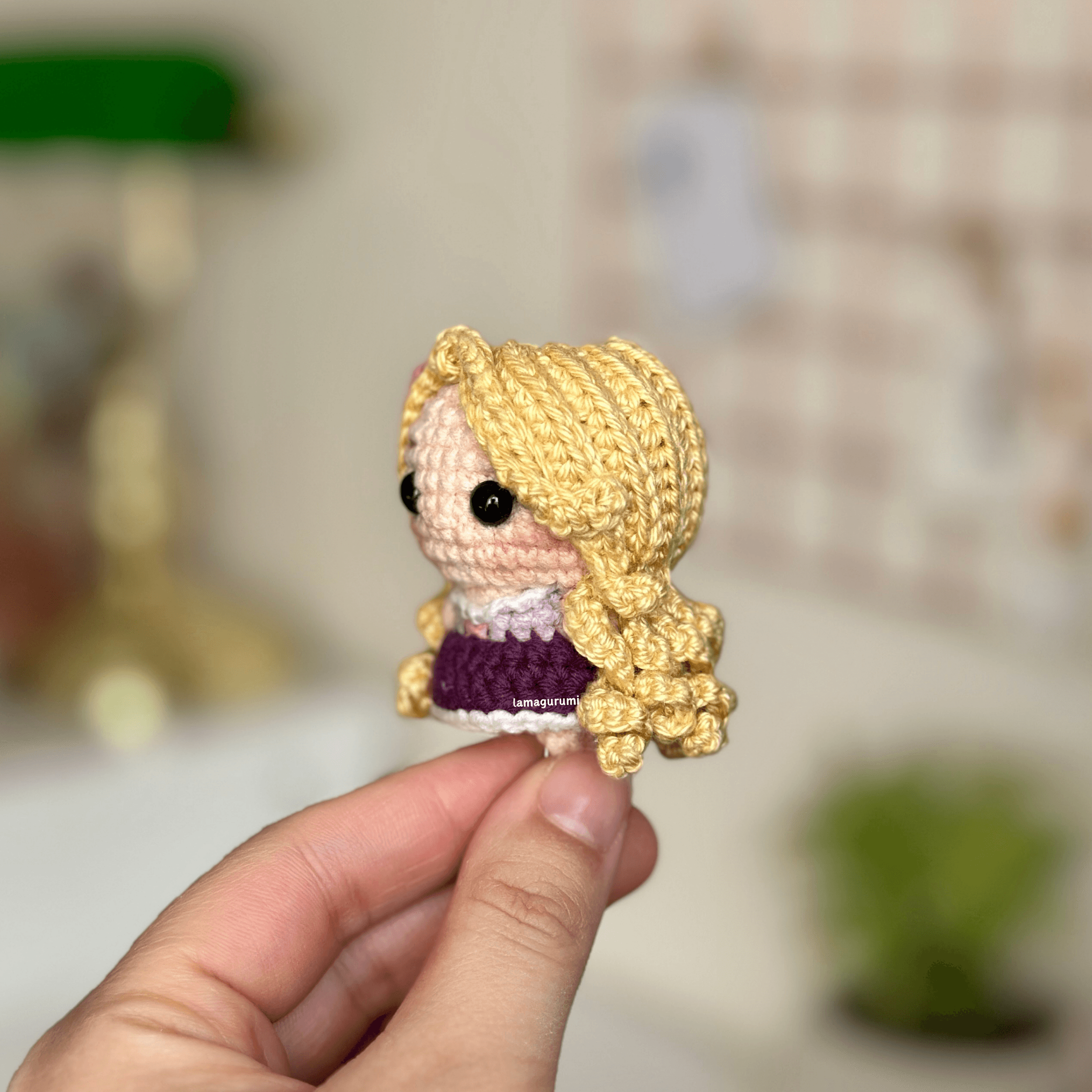 Crochet Pattern for Princess Long Hair Amigurumi (PDF) (English)