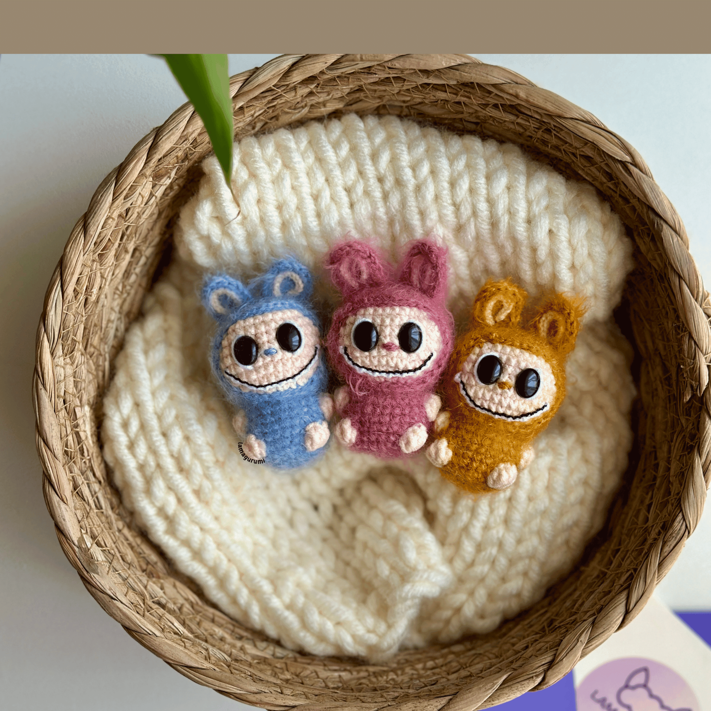 Crochet Pattern for Cute Fang-toothed Buddy Amigurumi (PDF) (English)