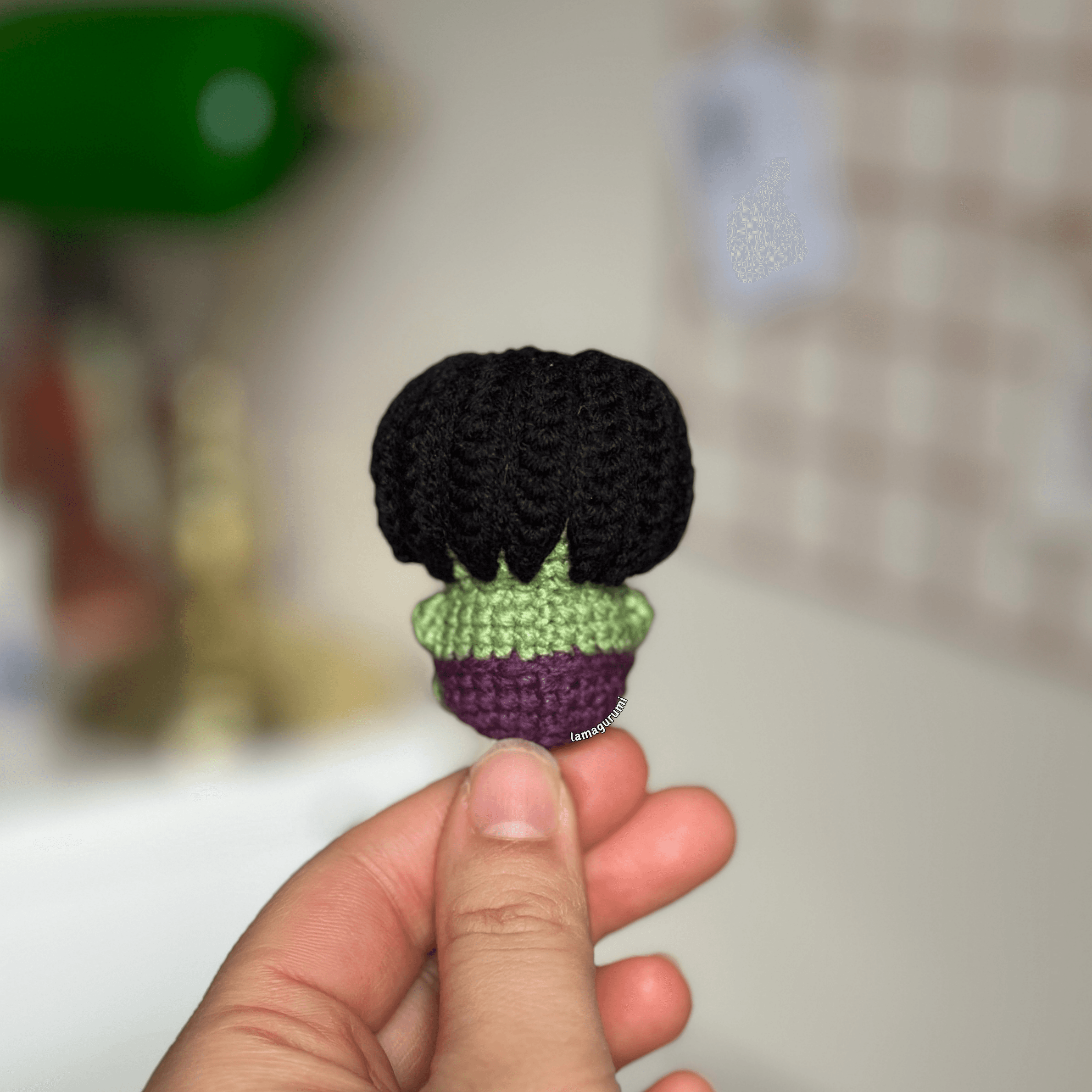 Crochet Pattern for The Angry Green Hero Amigurumi (English) (PDF)