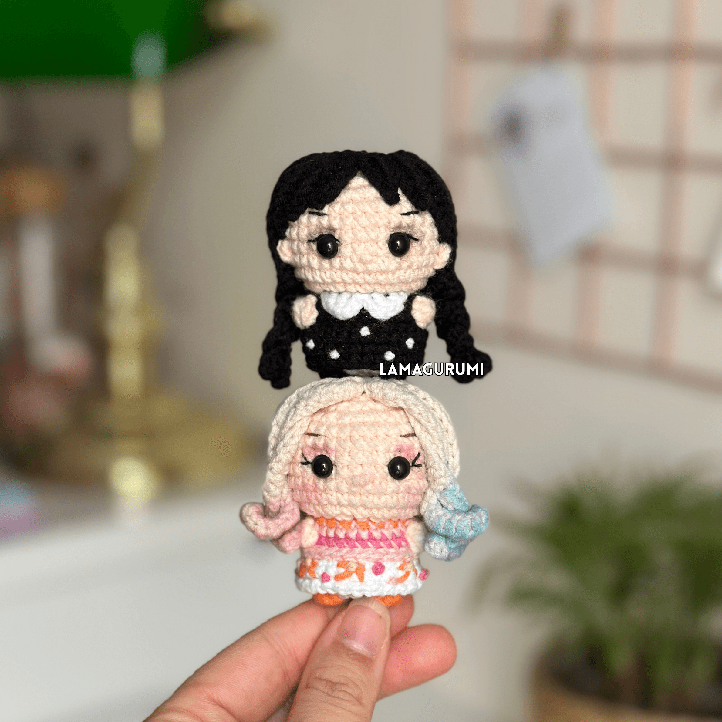 Crochet Pattern for Colorful Girl Amigurumi (English, Spanish) (PDF)
