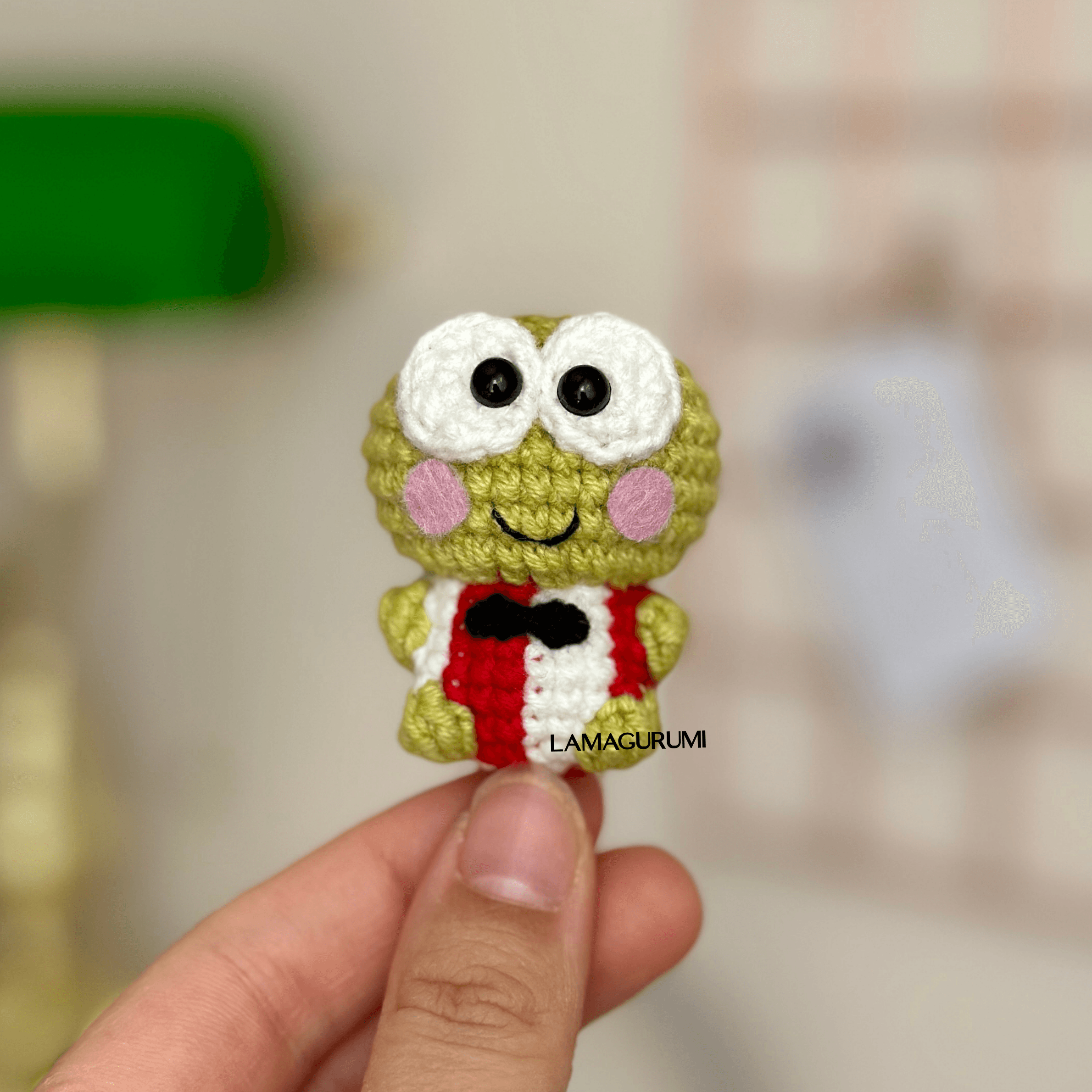Crochet Pattern for Cheeky Frog Amigurumi (English) (PDF)