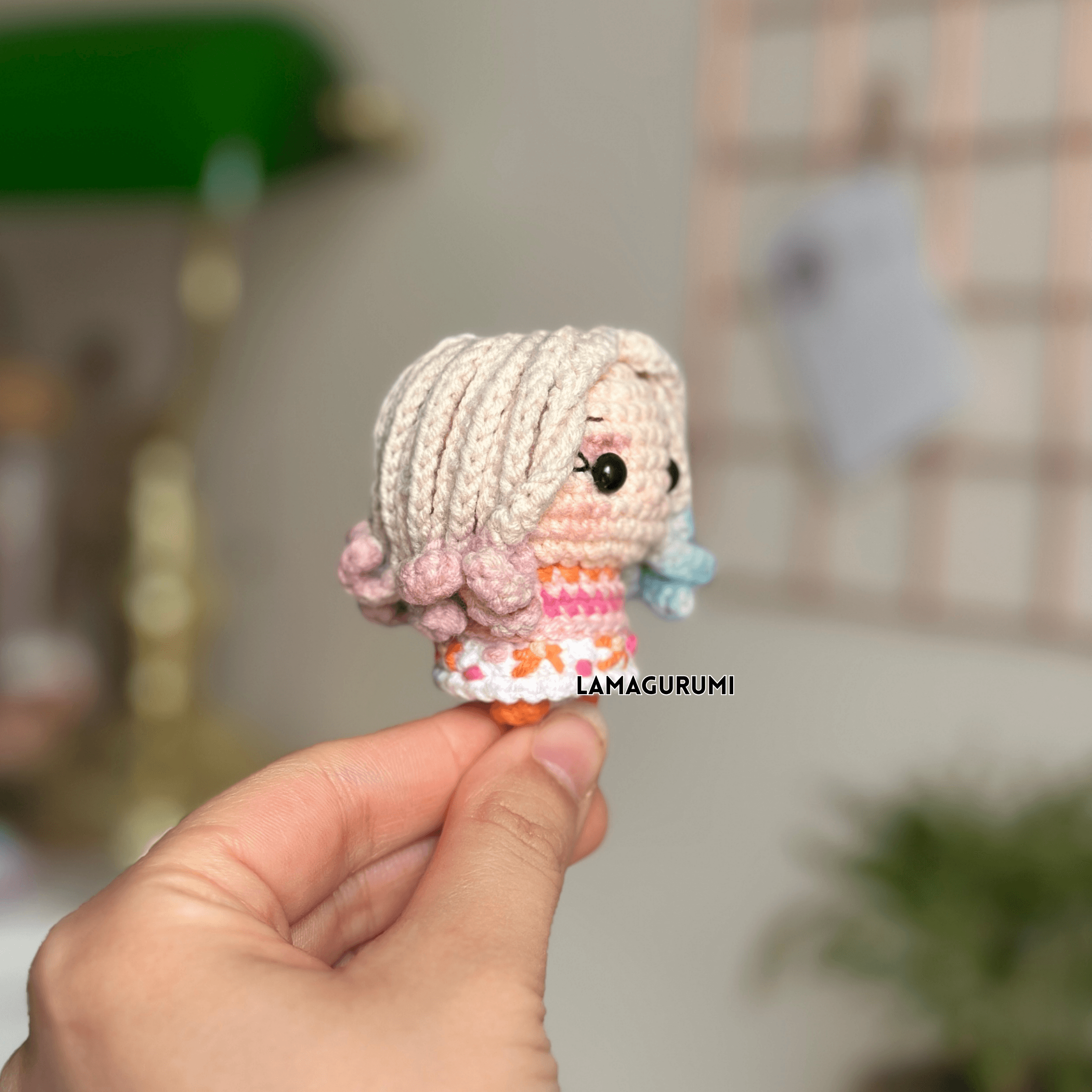 Crochet Pattern for Colorful Girl Amigurumi (English, Spanish) (PDF)