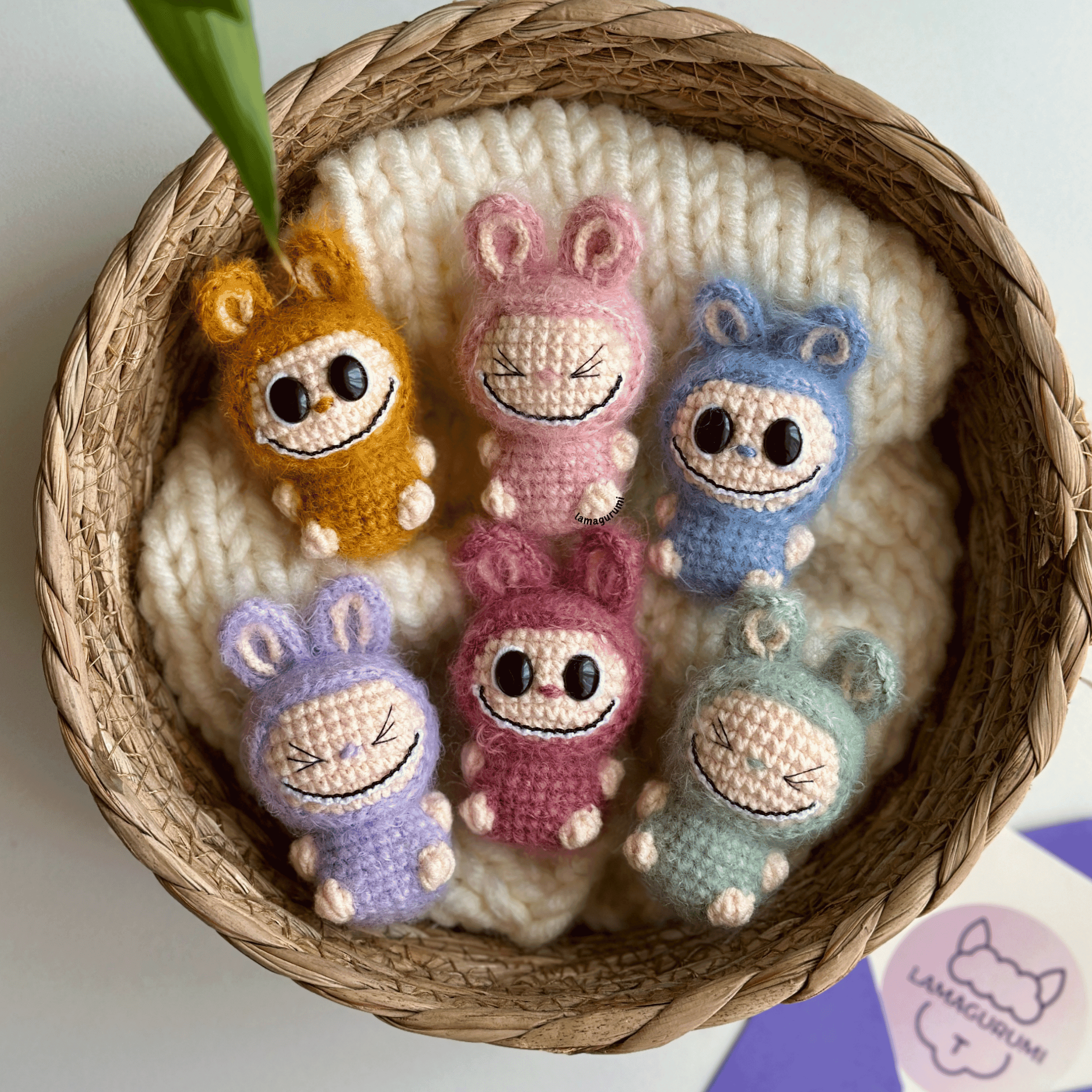 Crochet Pattern for Cute Fang-toothed Buddy Amigurumi (PDF) (English)